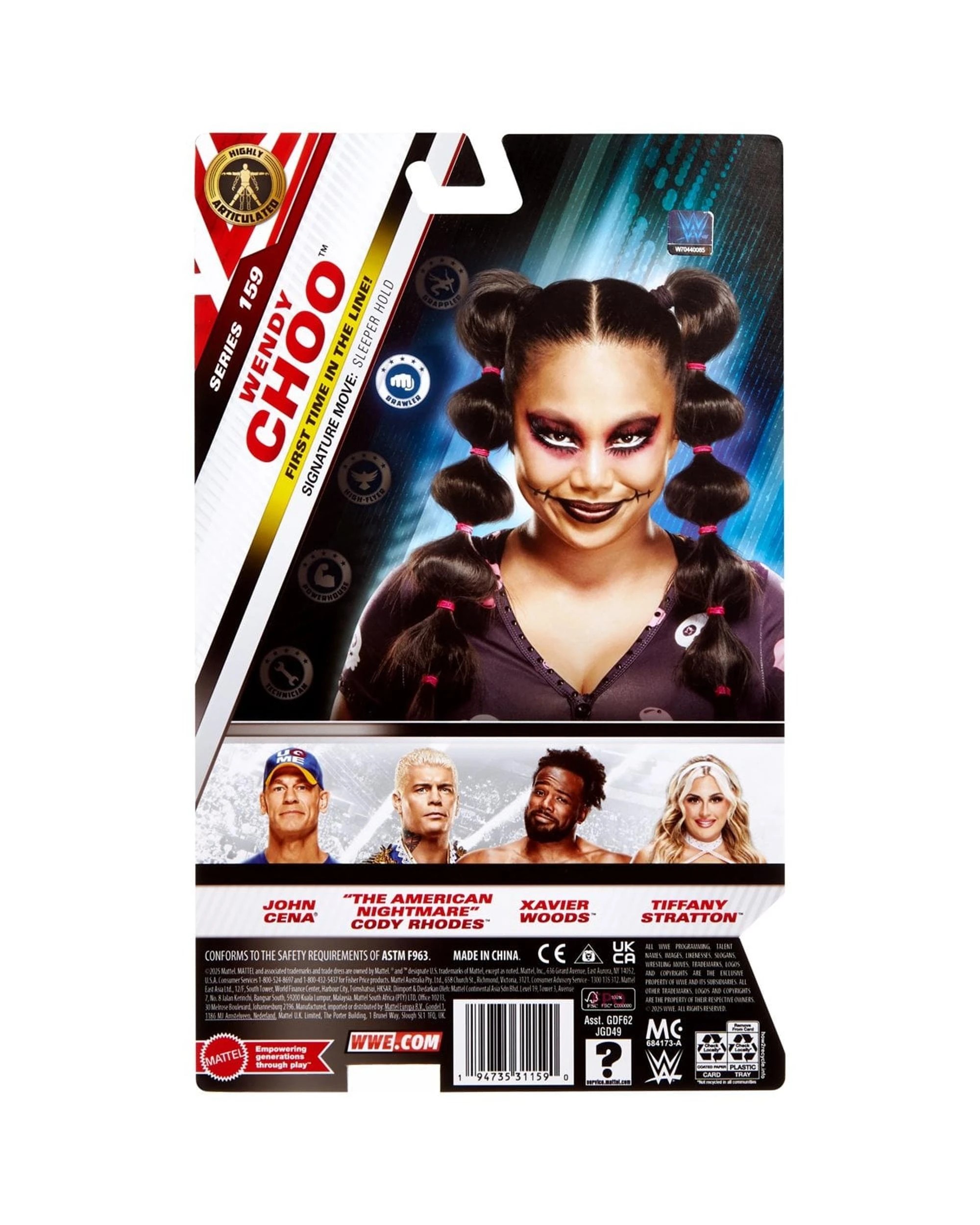 5 WWE Main Event Series 159 Wendy Choo Action Figure, 5 of 5