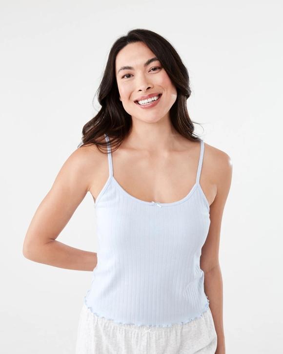 Cotton Blend Rib Cami