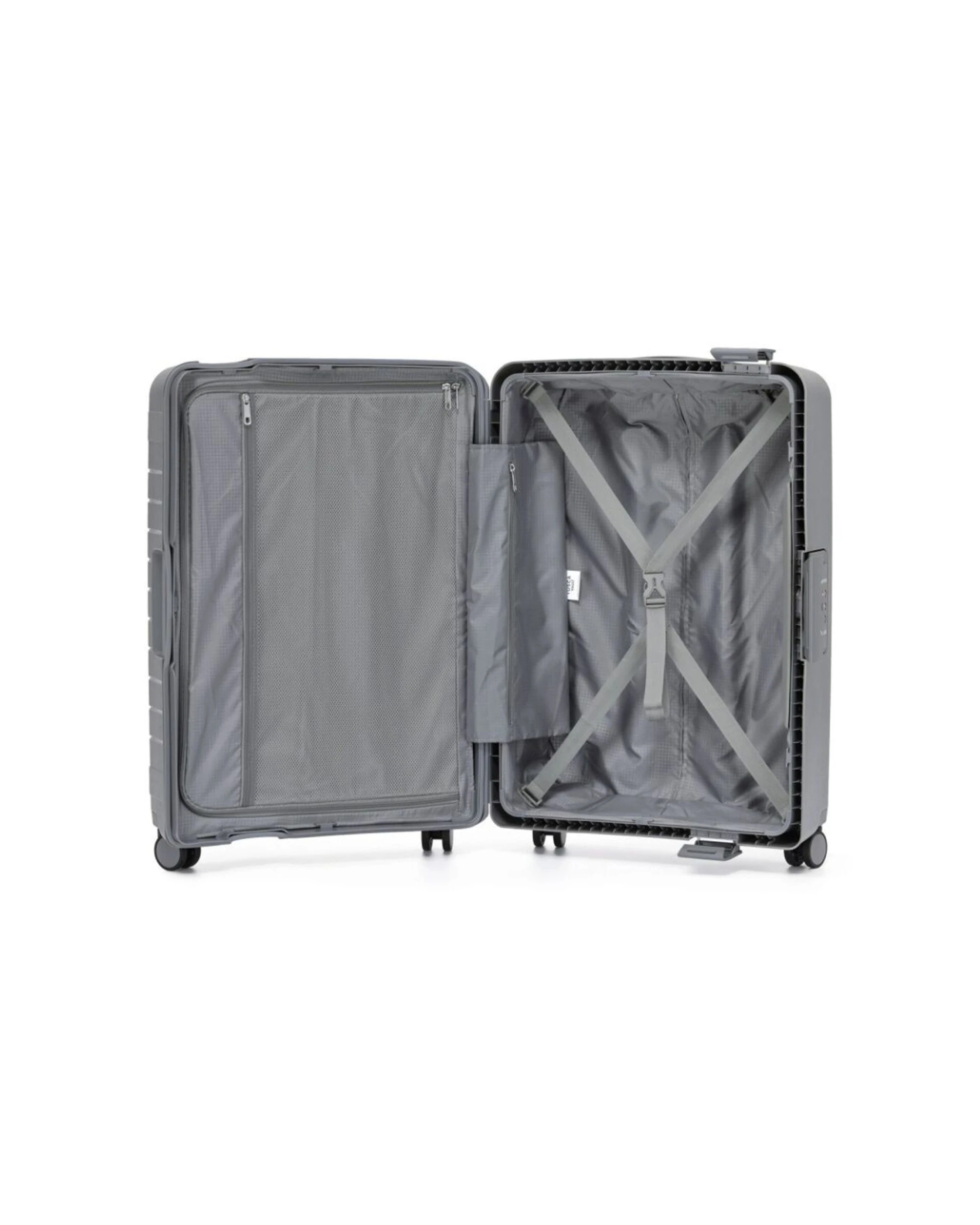3 Tosca Vault Hard Shell Medium Travel Luggage Suitcase Lockable - Grey, 3 of 3