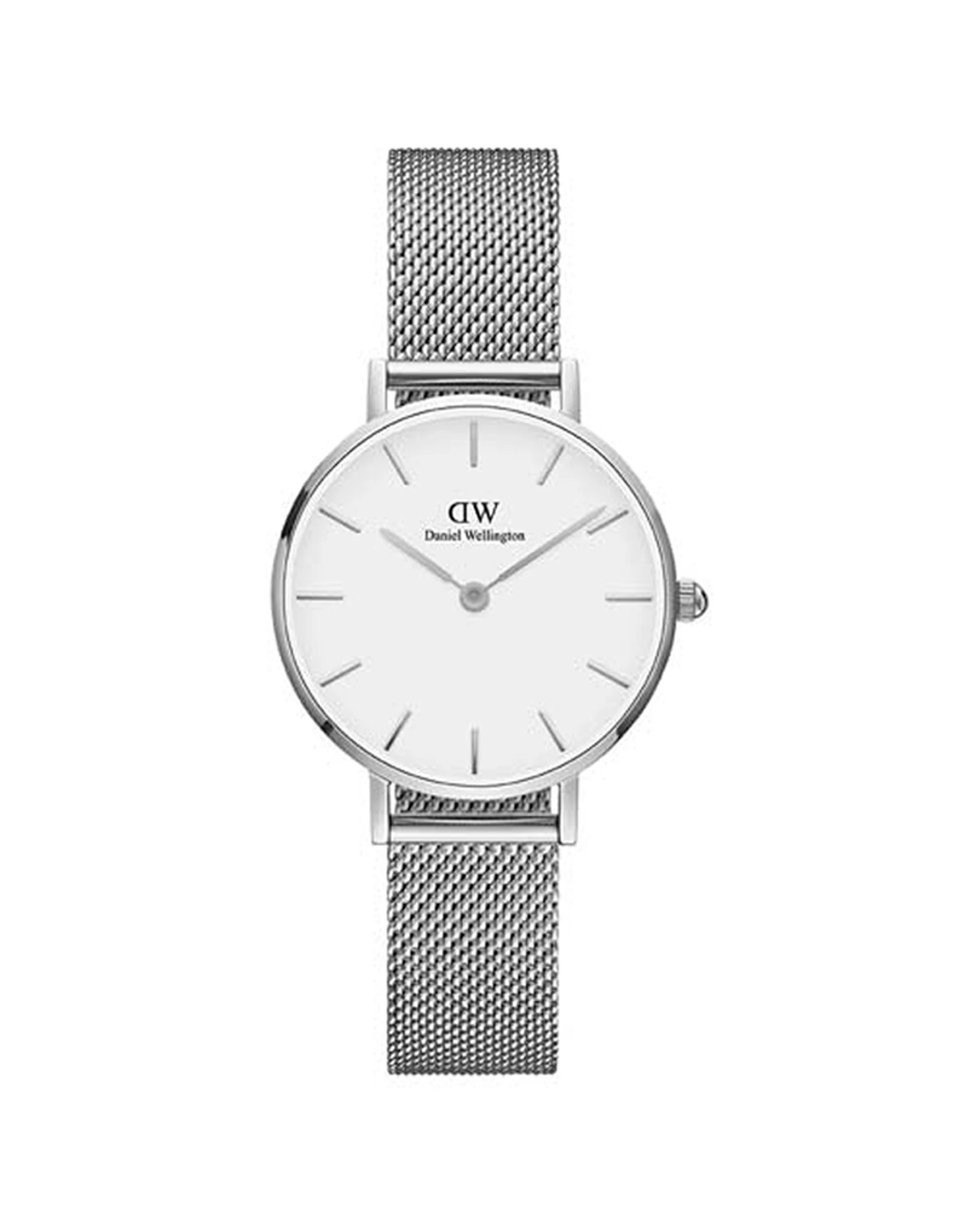 1 Daniel Wellington Petite Sterling Silver Stainless Steel White Watch 28mm, 1 of 1