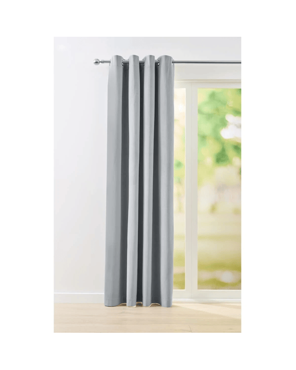 Marbella Block Out Curtain - Grey - 140cm x 223cm