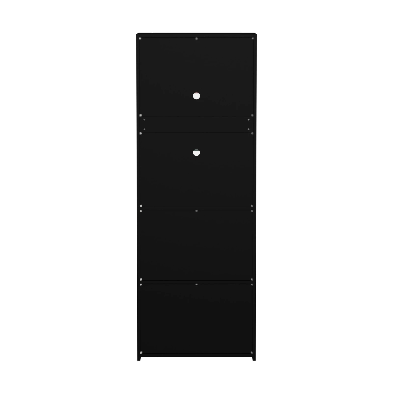 8 Oikiture Display Cabinet Buffet Sideboard High Gloss Cupboard LED Light - Black, 8 of 8
