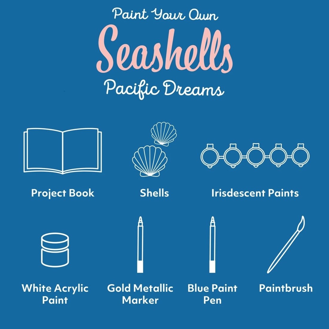 3 Craft Maker Paint Your Own Seashells Pacific Dreams Kit, 3 of 7