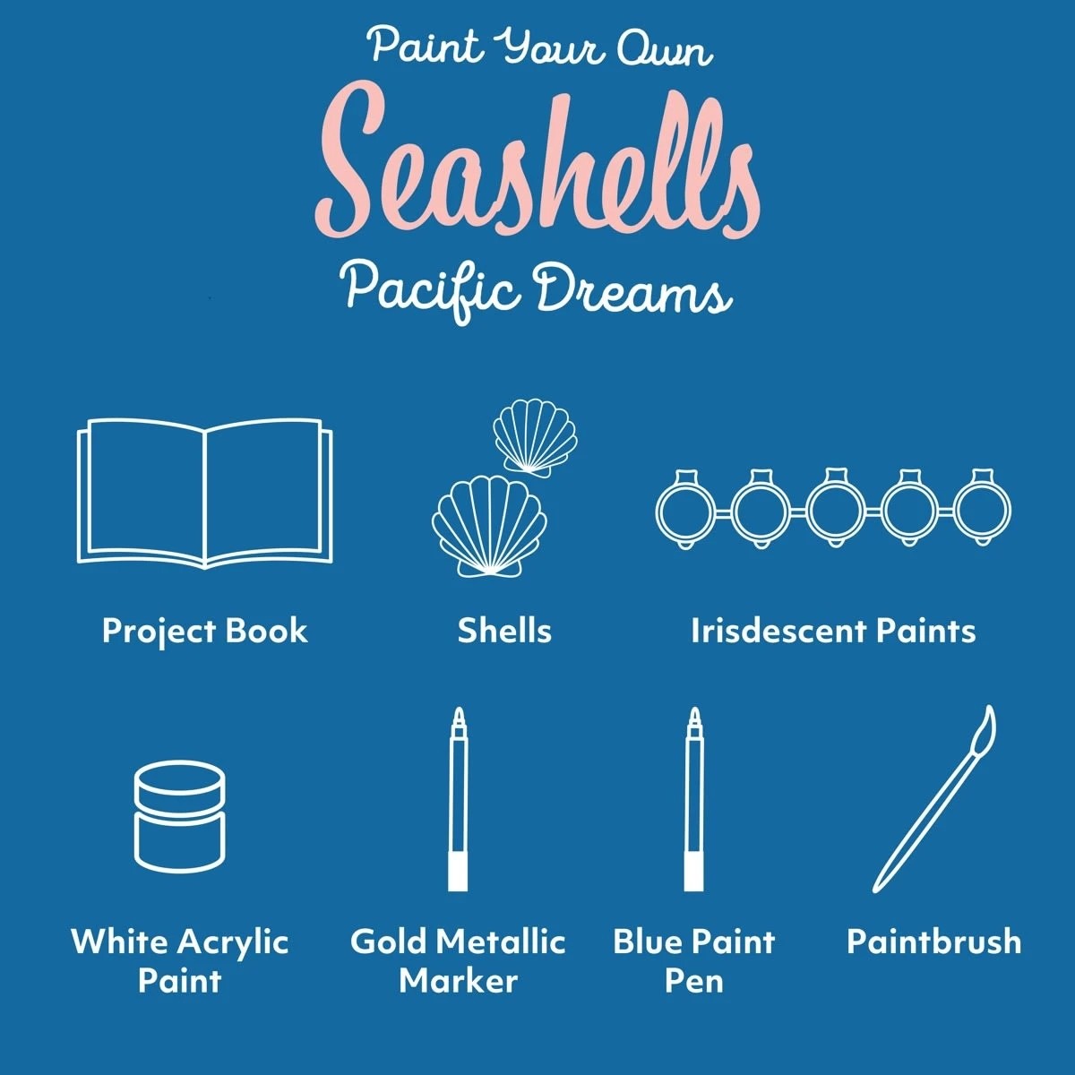 3 Craft Maker Paint Your Own Seashells Pacific Dreams Kit, 3 of 7