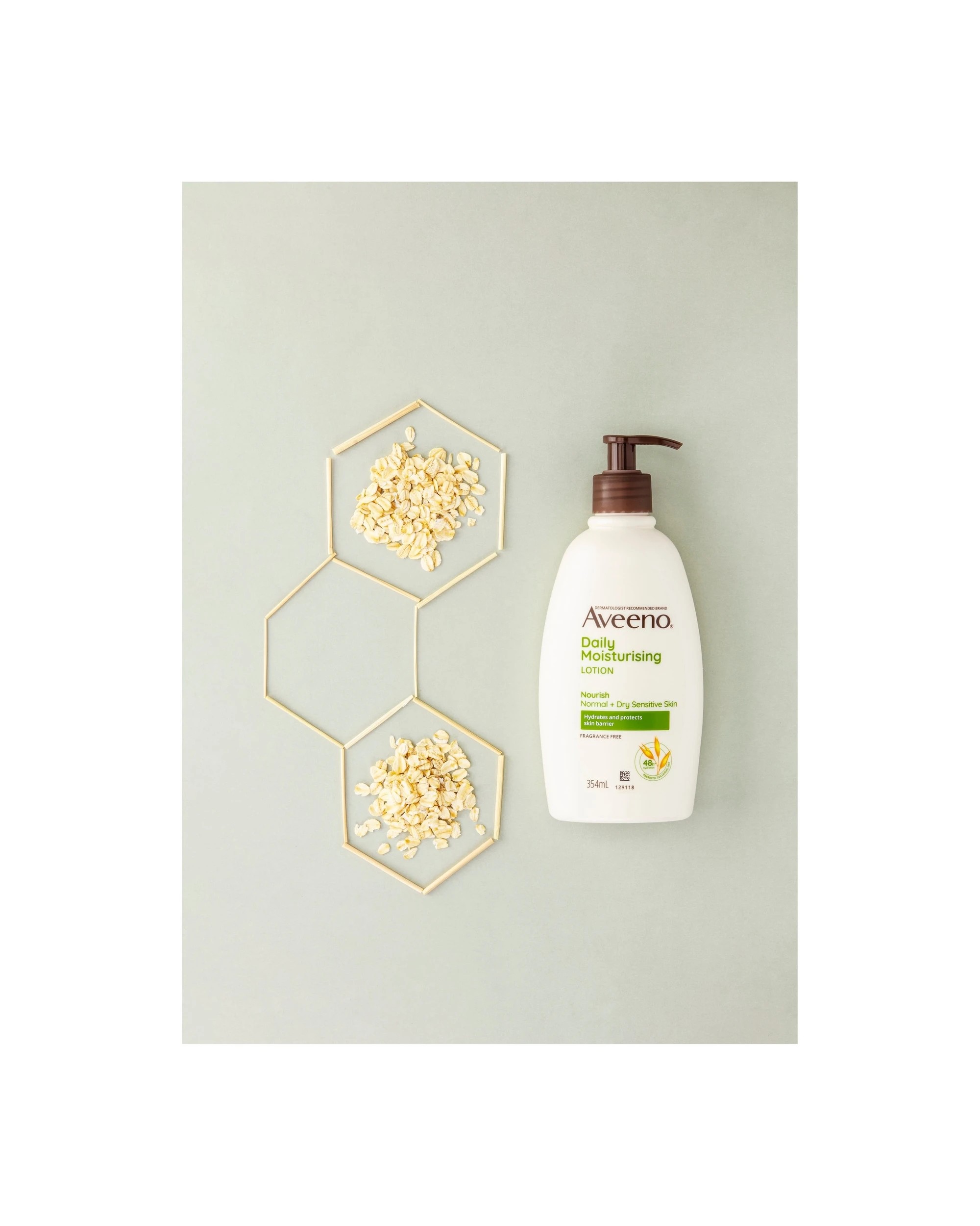 3 Aveeno Daily Moisturising Body Lotion 354ml - Prebiotic Colloidal Oatmeal, 3 of 5