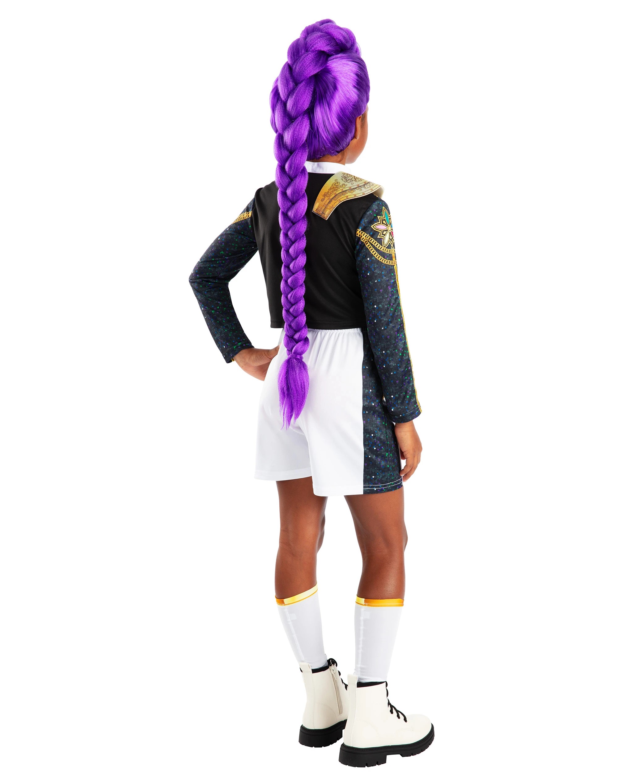 3 KPop Demon Hunters RUMI Deluxe Kids Costume Size 7 - 8yrs - Gold, 3 of 8