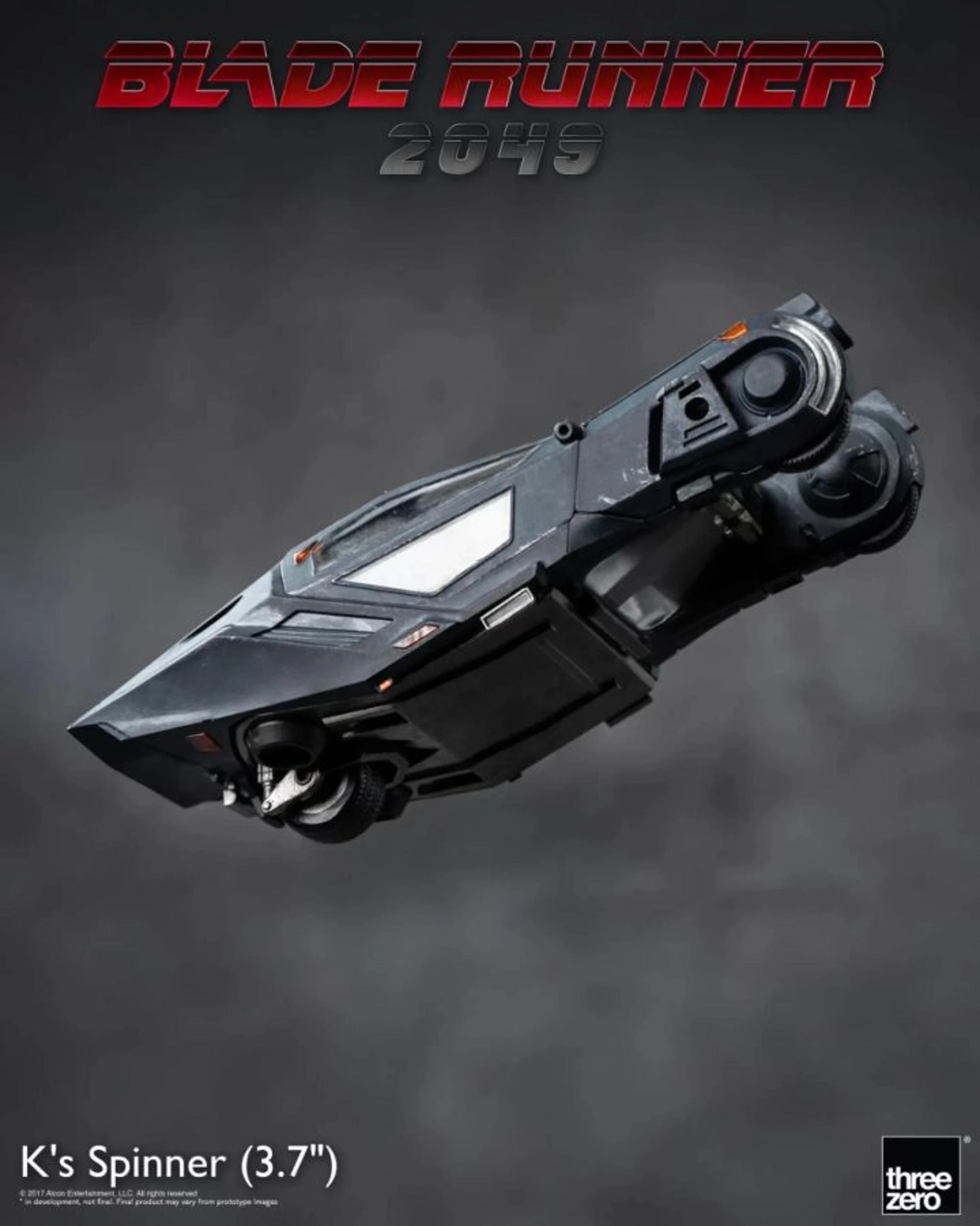 9 Threezero Blade Runner 2049 K'd Spinner 3.7 inch Replica Figure, 9 of 10