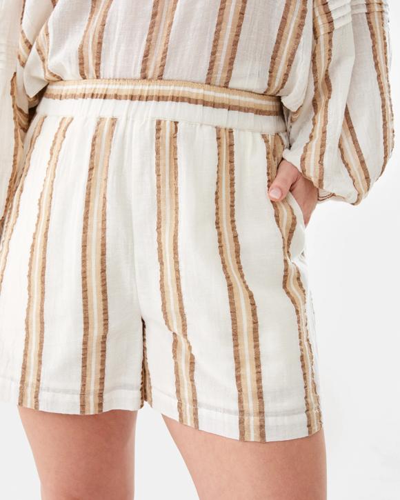 Stripe Textured Shorts
