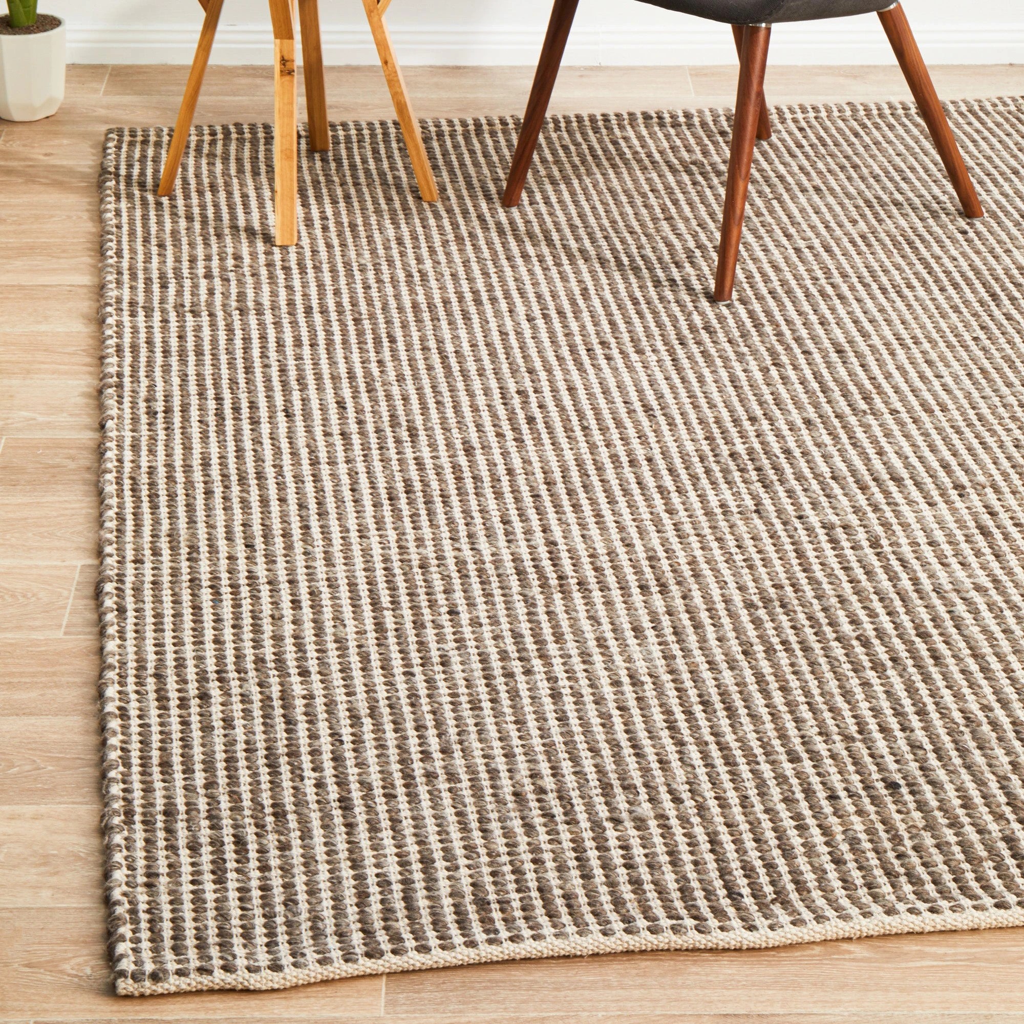 3 Common Ground Rugs Nordica 300 400x300cm - Extra Extra Large Hand Loomed Wool Floor Rug - Brown, 3 of 6
