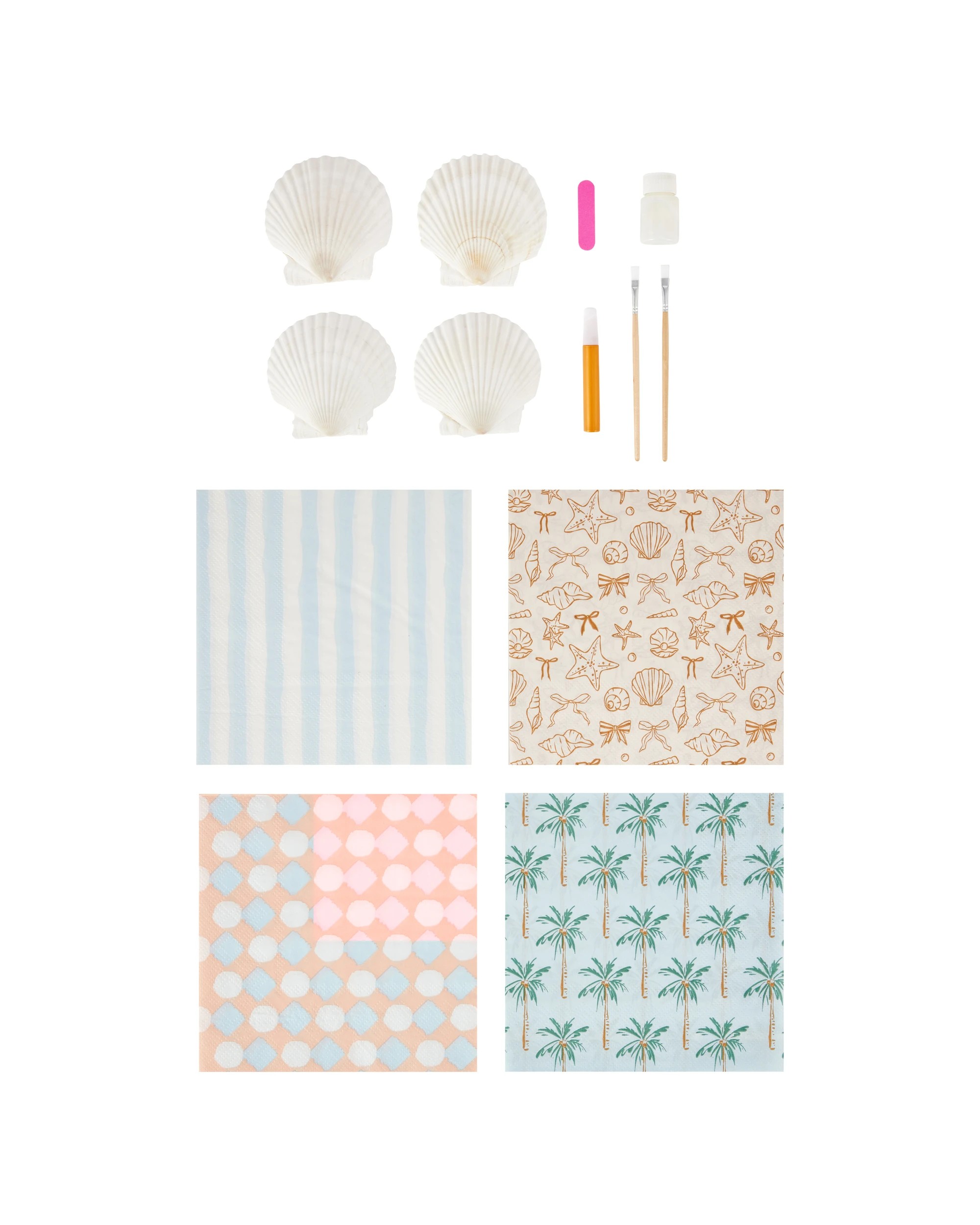 2 Decoupage Trinket Tray Craft Kit, 2 of 3