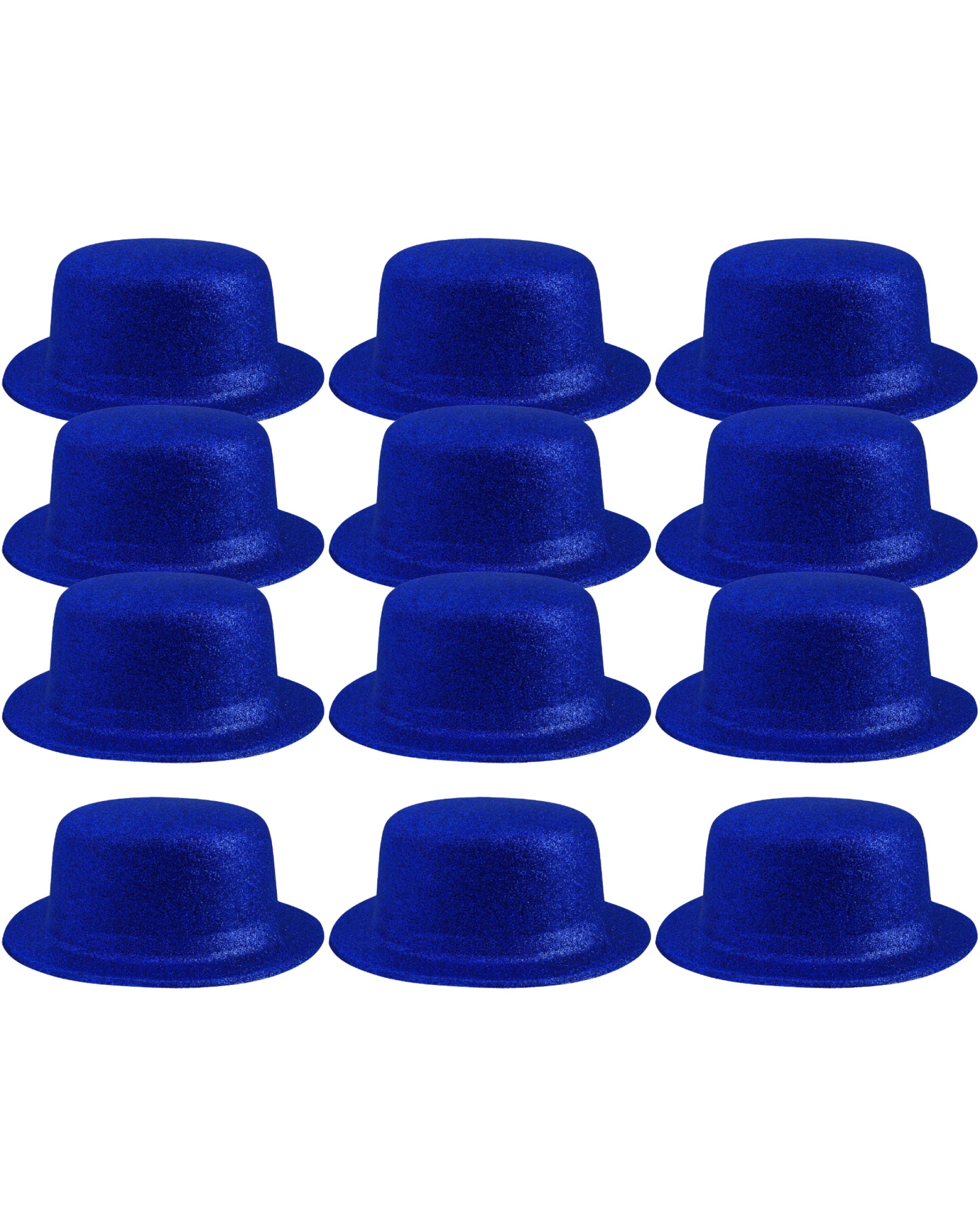 2 BR Costumes Glitter Bowler Hat Party Costume Accessory - Bulk Pack of 12, 2 of 3