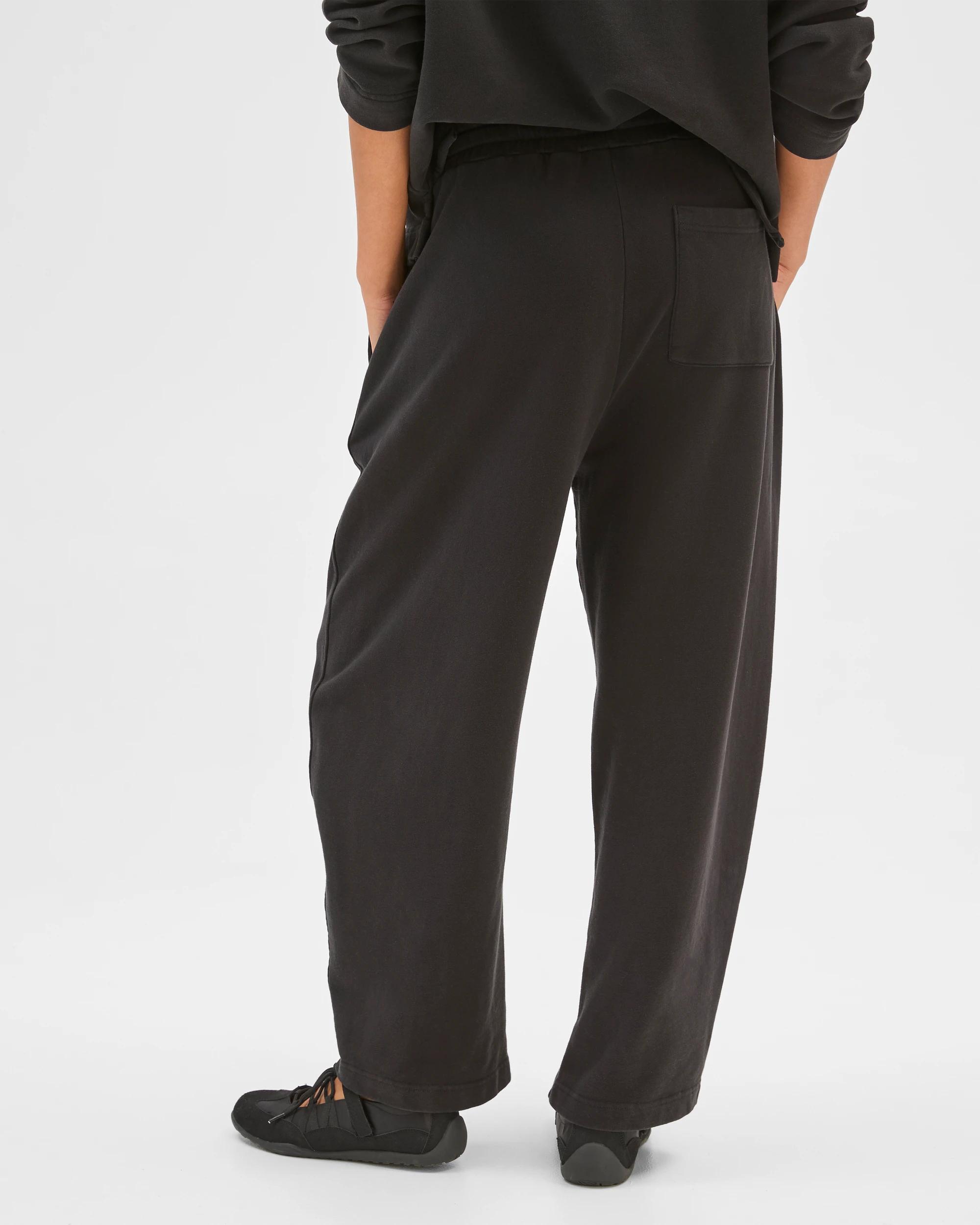 7 Target Woman Australian Cotton Barrel Leg Jogger Pants WASHED BLACK, 7 of 7