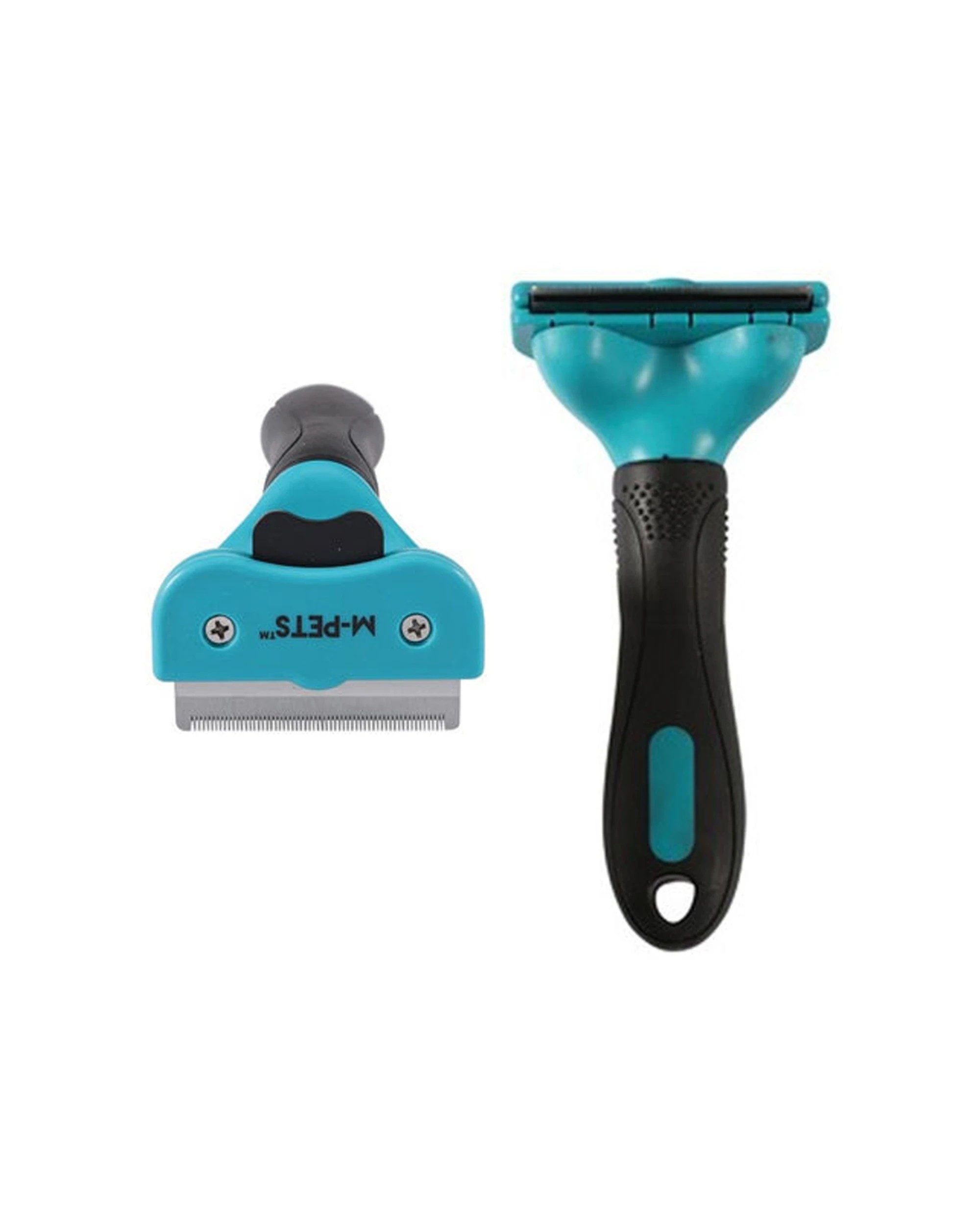 3 M-pets 16cm Stylus Dog/cat Pet Deshedding Brush/animal Grooming Rake Comb Medium
 - Blue, 3 of 3