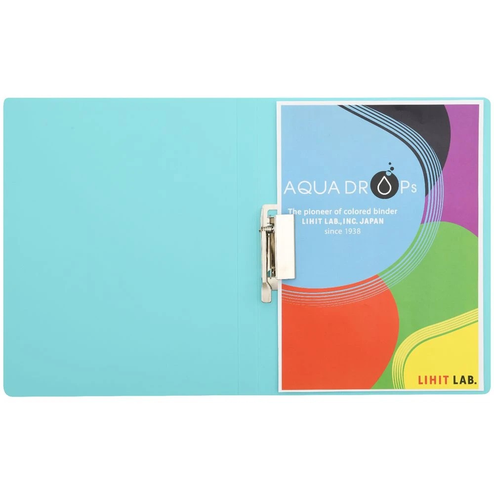 3 Aqua Drops Punchless File A4 Vivid Teal, 3 of 4