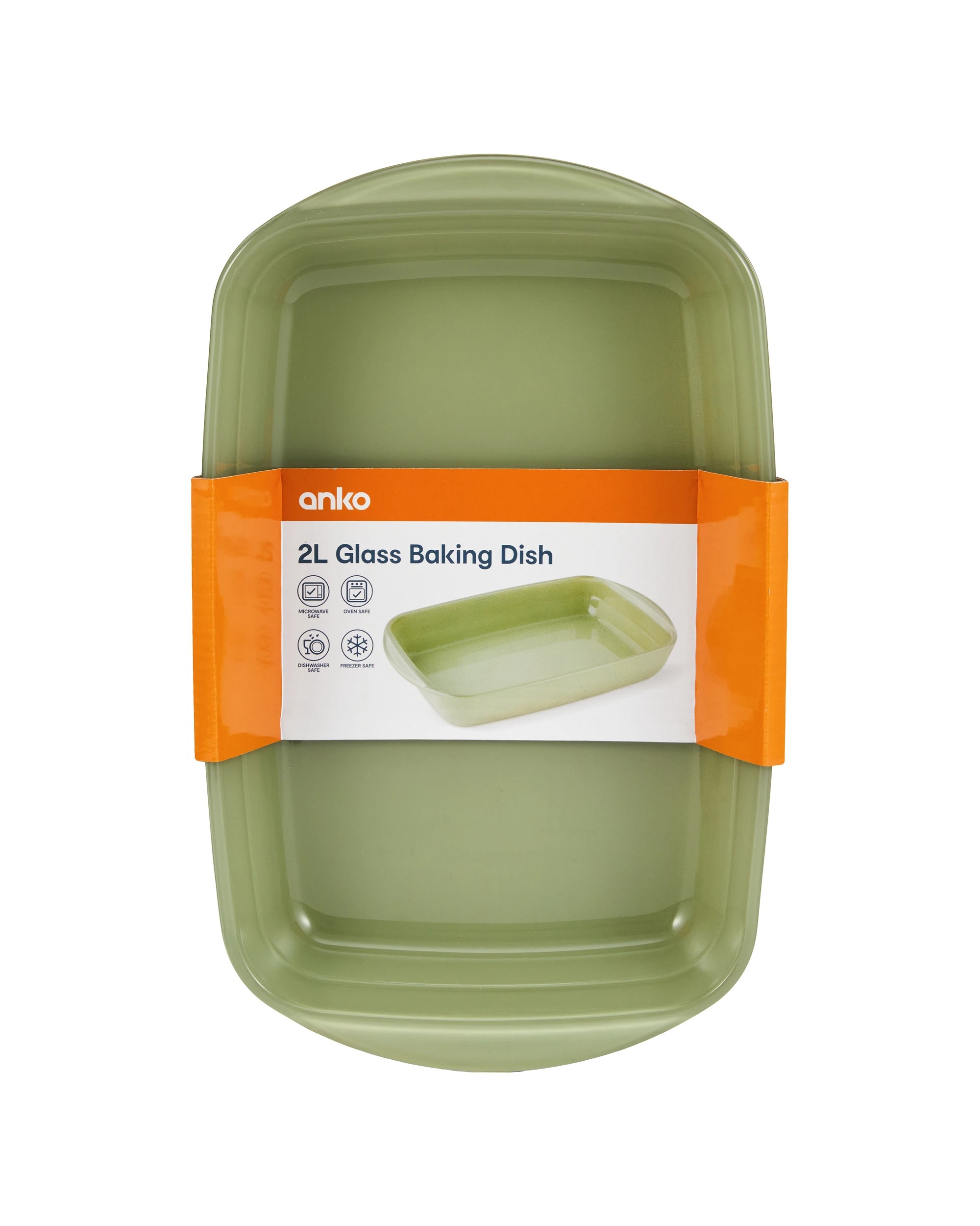 5 2L Glass Baking Dish - Green, 5 of 5