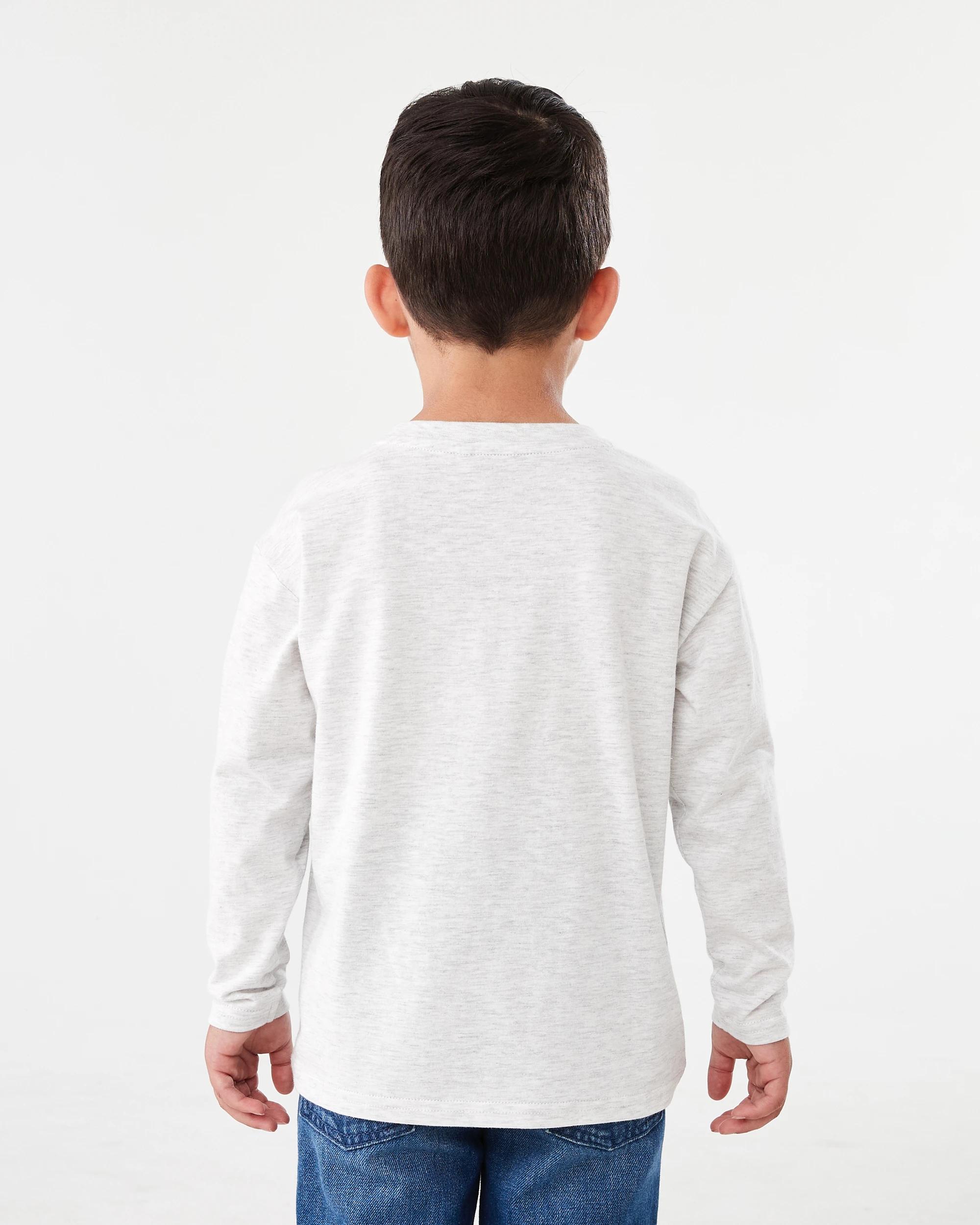 2 Long Sleeve Print T-shirt Gry Moto, 2 of 8