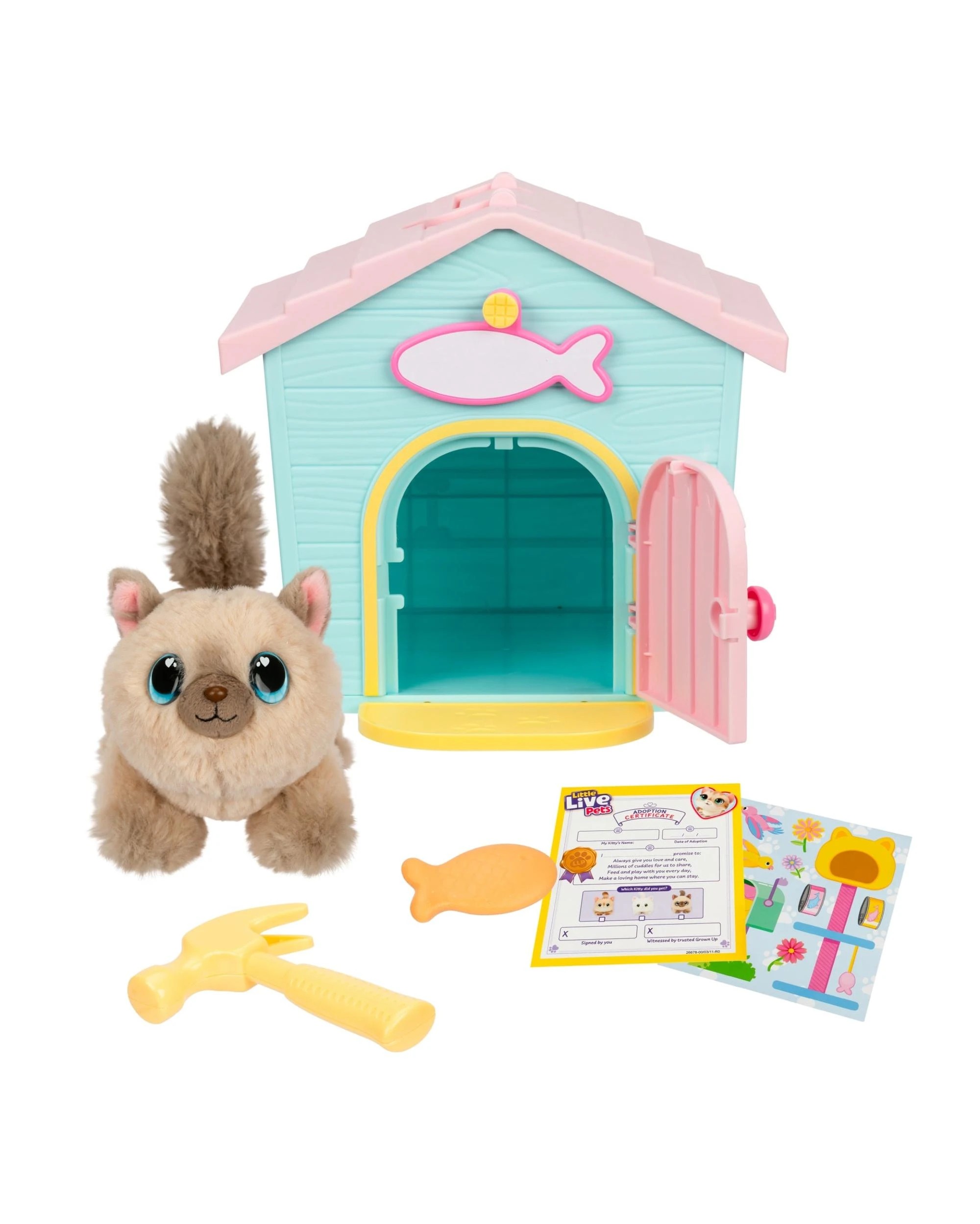 10 Little Live Pets My Kitty's Home Minis - Pink and Blue, 10 of 10