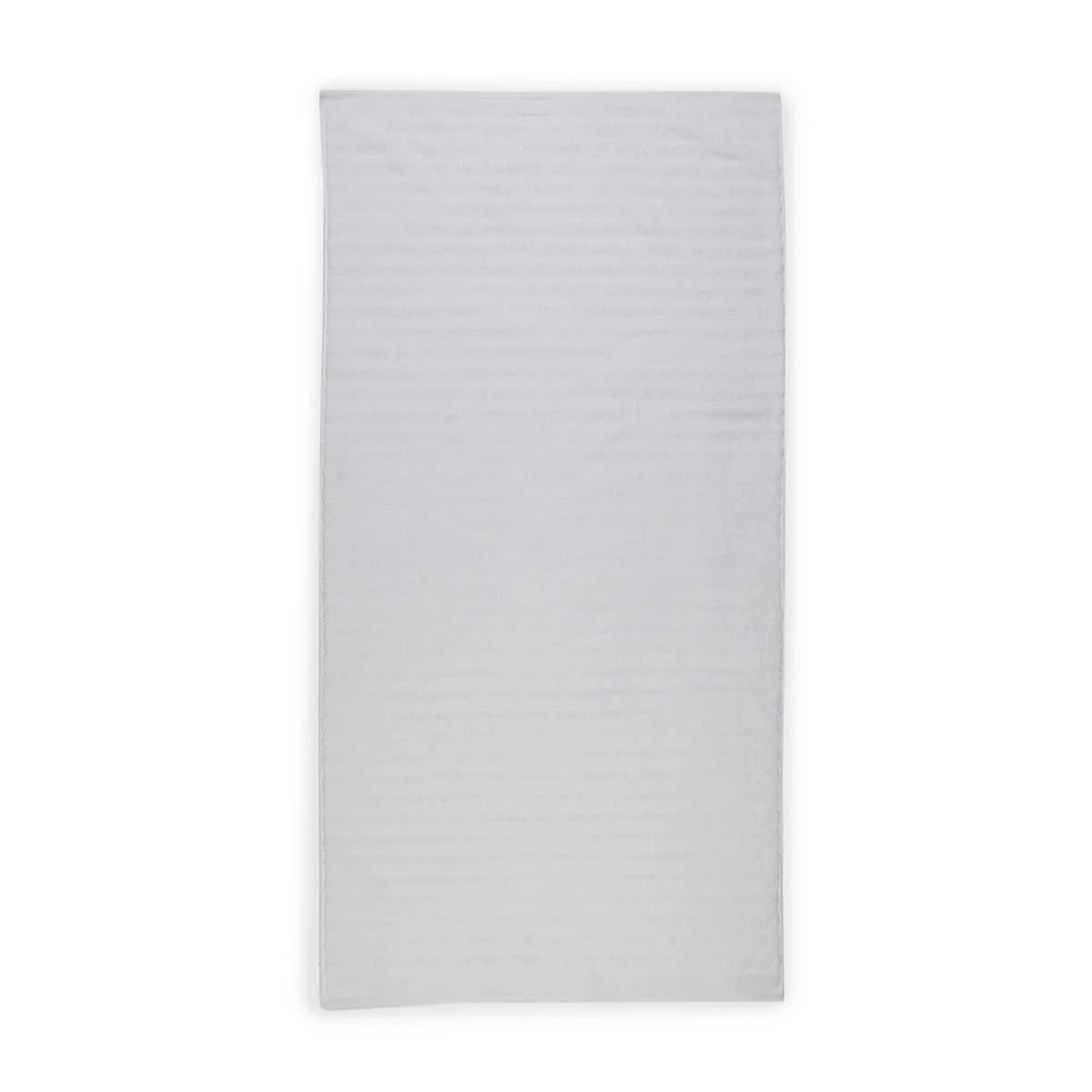 3 Thick Ribbed Australian Cotton Bath Sheet - White, 3 of 5