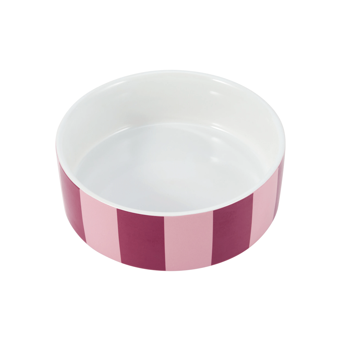 1 Dog Bowl Ceramic Stripe - Medium, 1 of 4