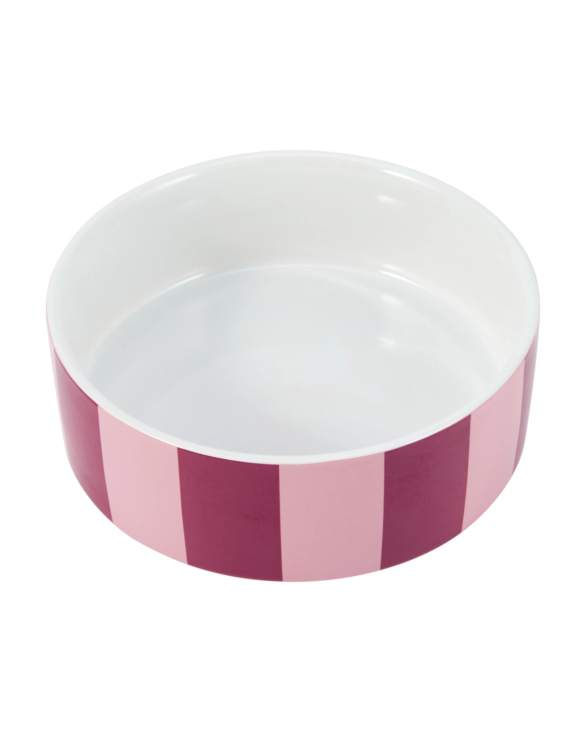 1 Dog Bowl Ceramic Stripe - Medium, 1 of 4