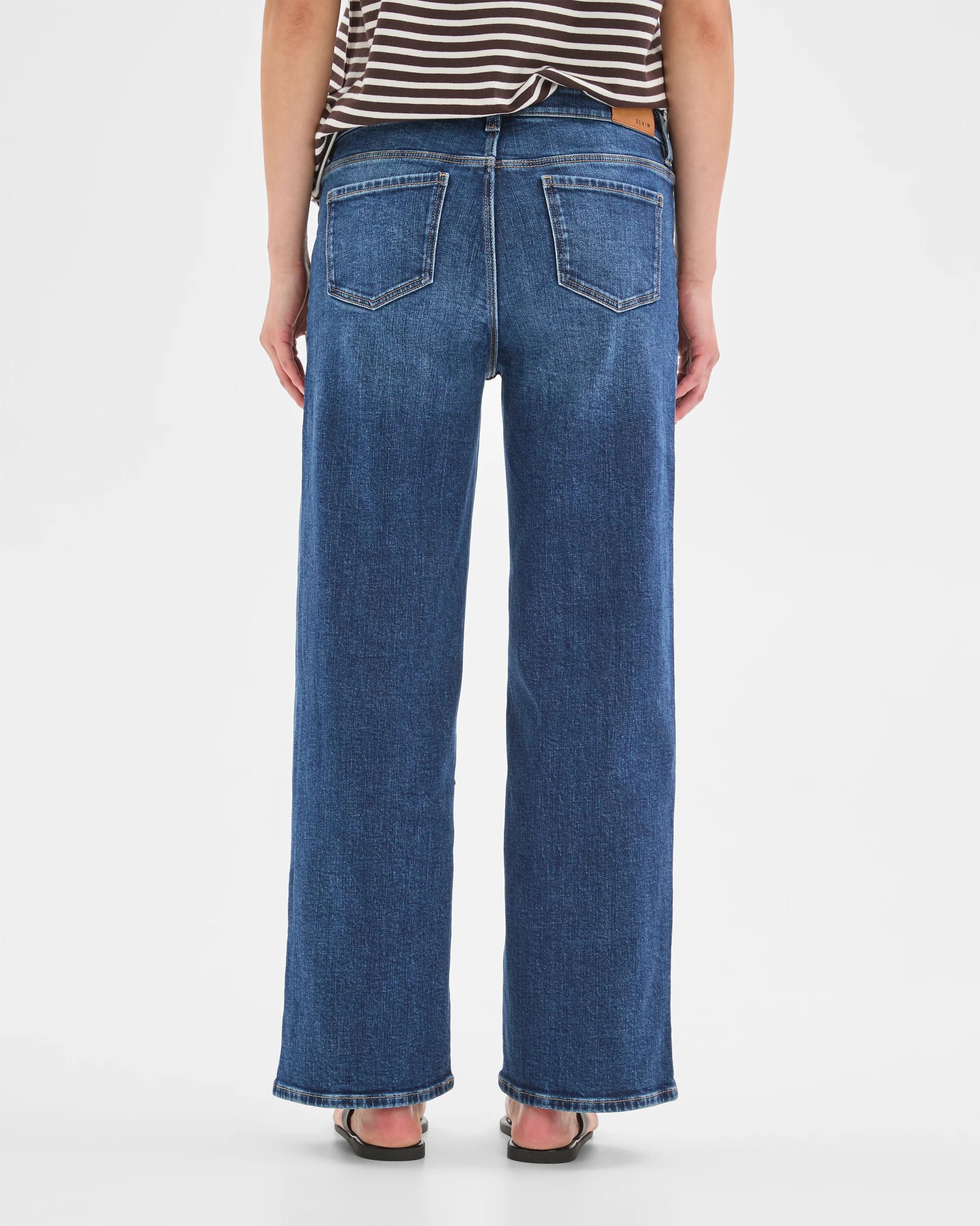 7 Target Maternity Under The Belly Wide Leg Denim Jeans SAPPHIRE, 7 of 7