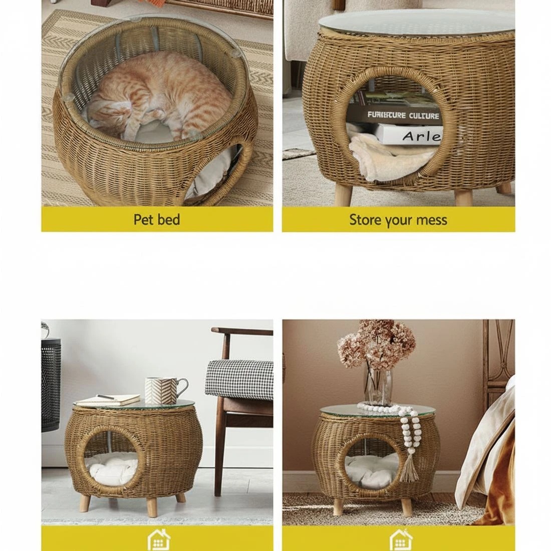 5 Gardeon Coffee Side Table - Natural, 5 of 7