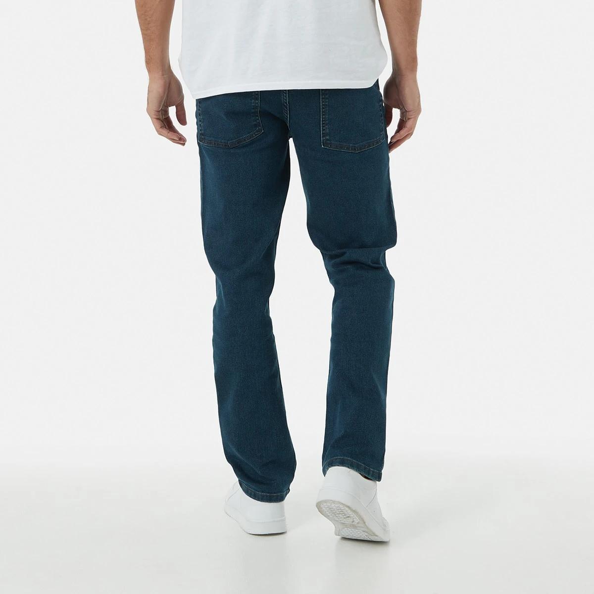 3 Straight Stretch Jeans DARK WASH, 3 of 5