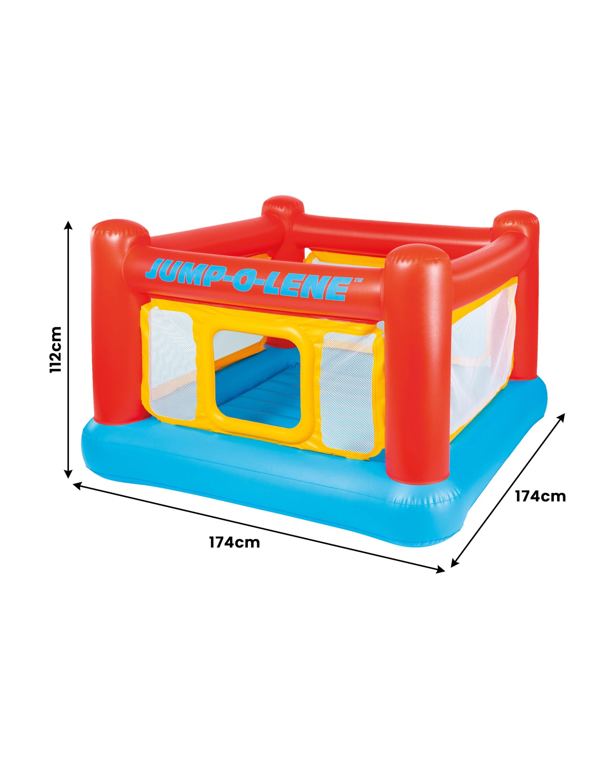 3 Intex JumpOLene Inflatable Bouncer Play House - Red, 3 of 5