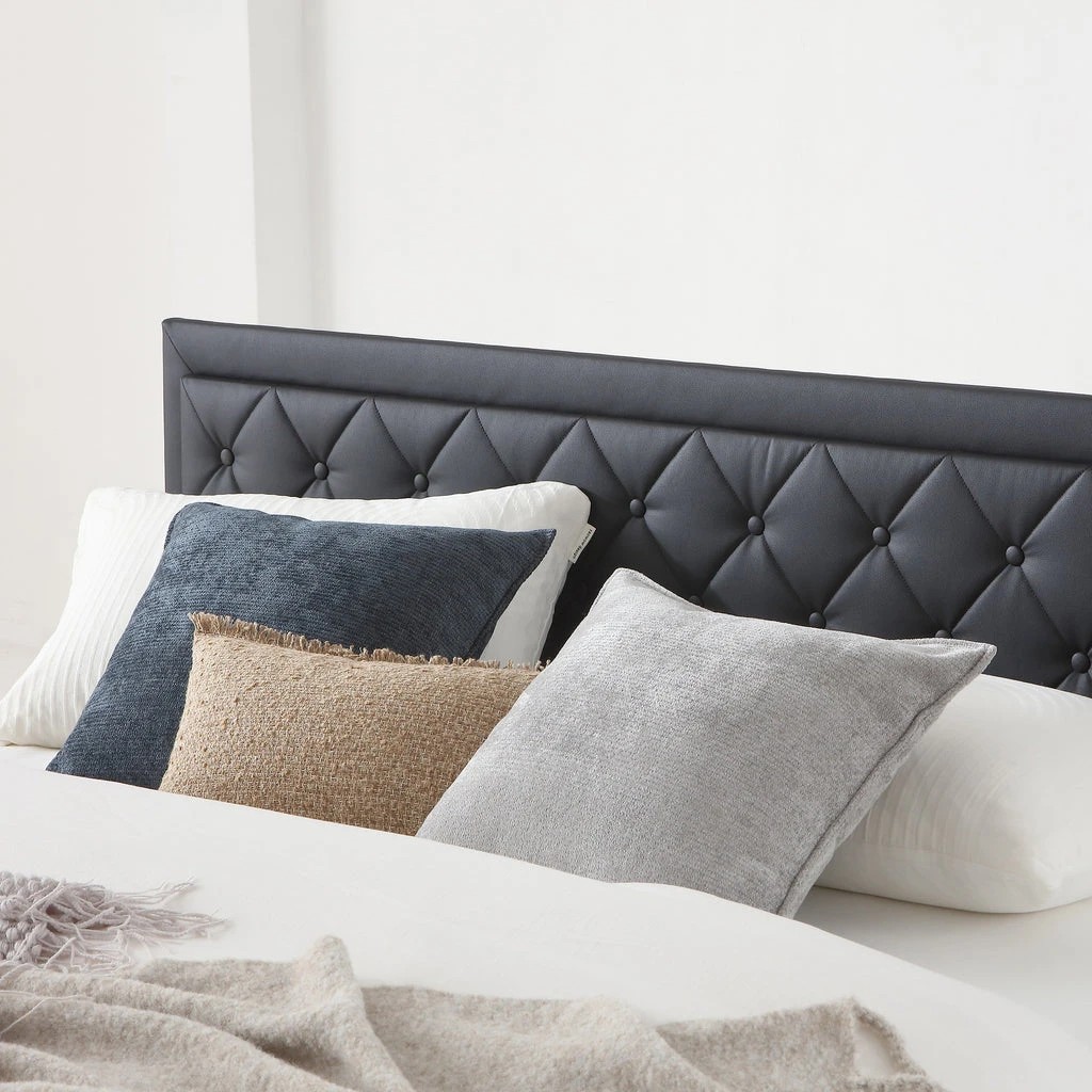 4 Zzz Atelier Vienna Single Storage Bed Frame with Gas Lift and Adjustable Headboard - Charcoal, 4 of 9