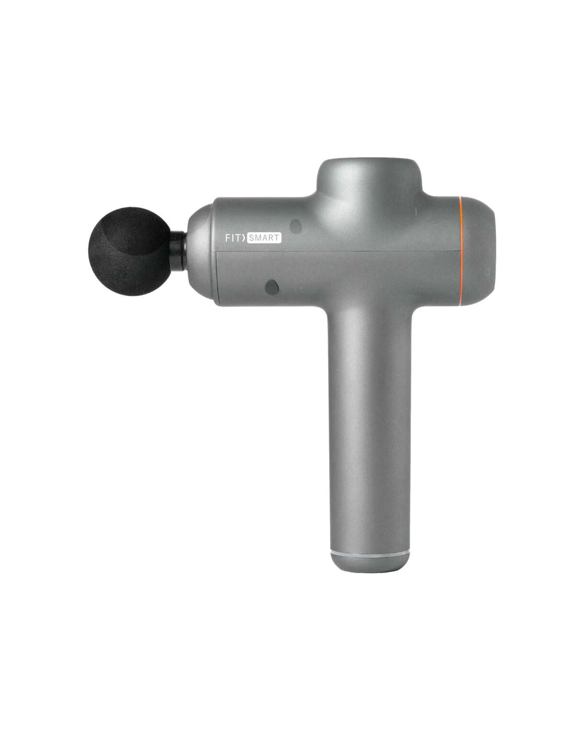 1 FitSmart LED Power-X Vibration Therapy Device Massage Gun LCD Display 6 Modes - Grey, 1 of 10