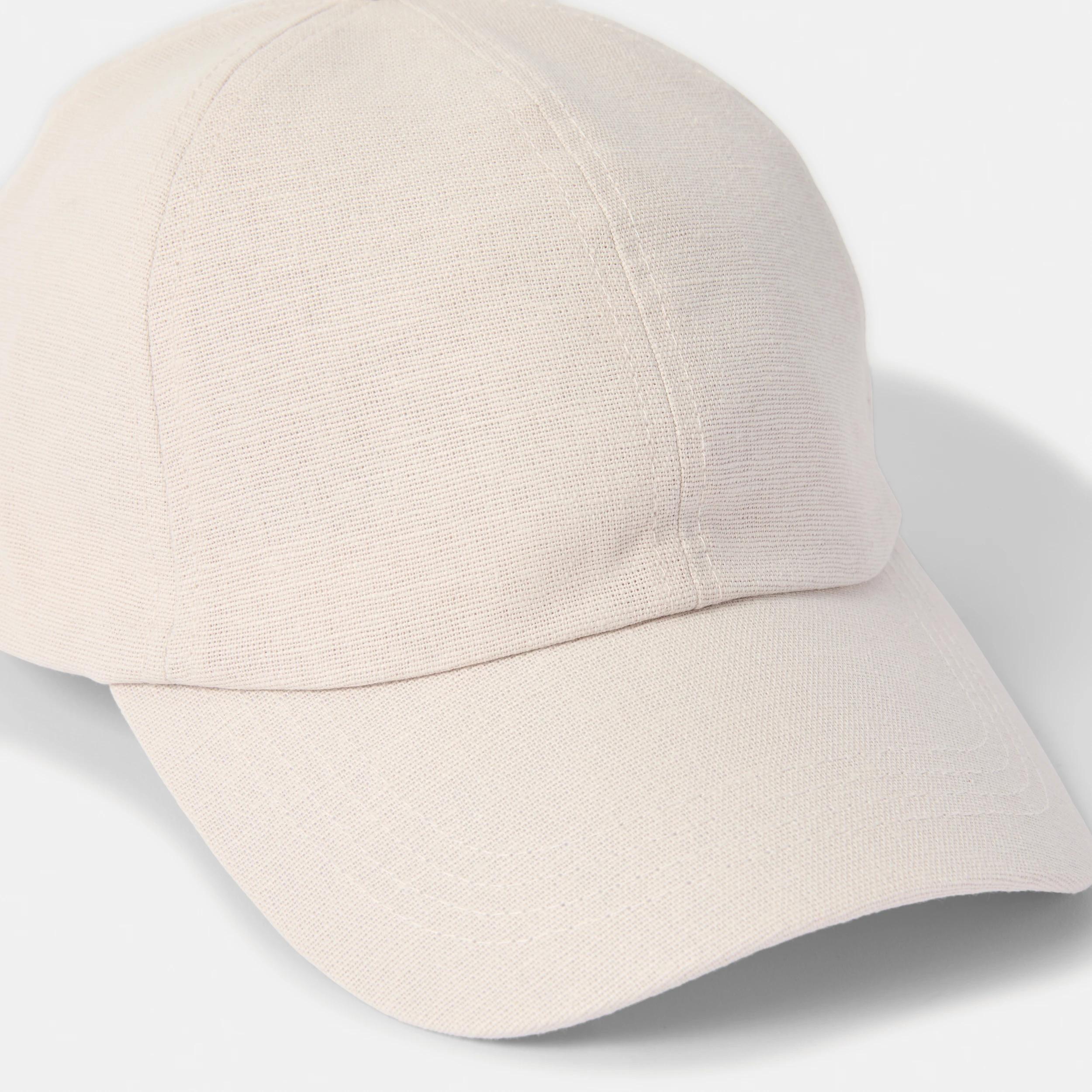 3 Woven Cap NATURAL BEIGE, 3 of 3