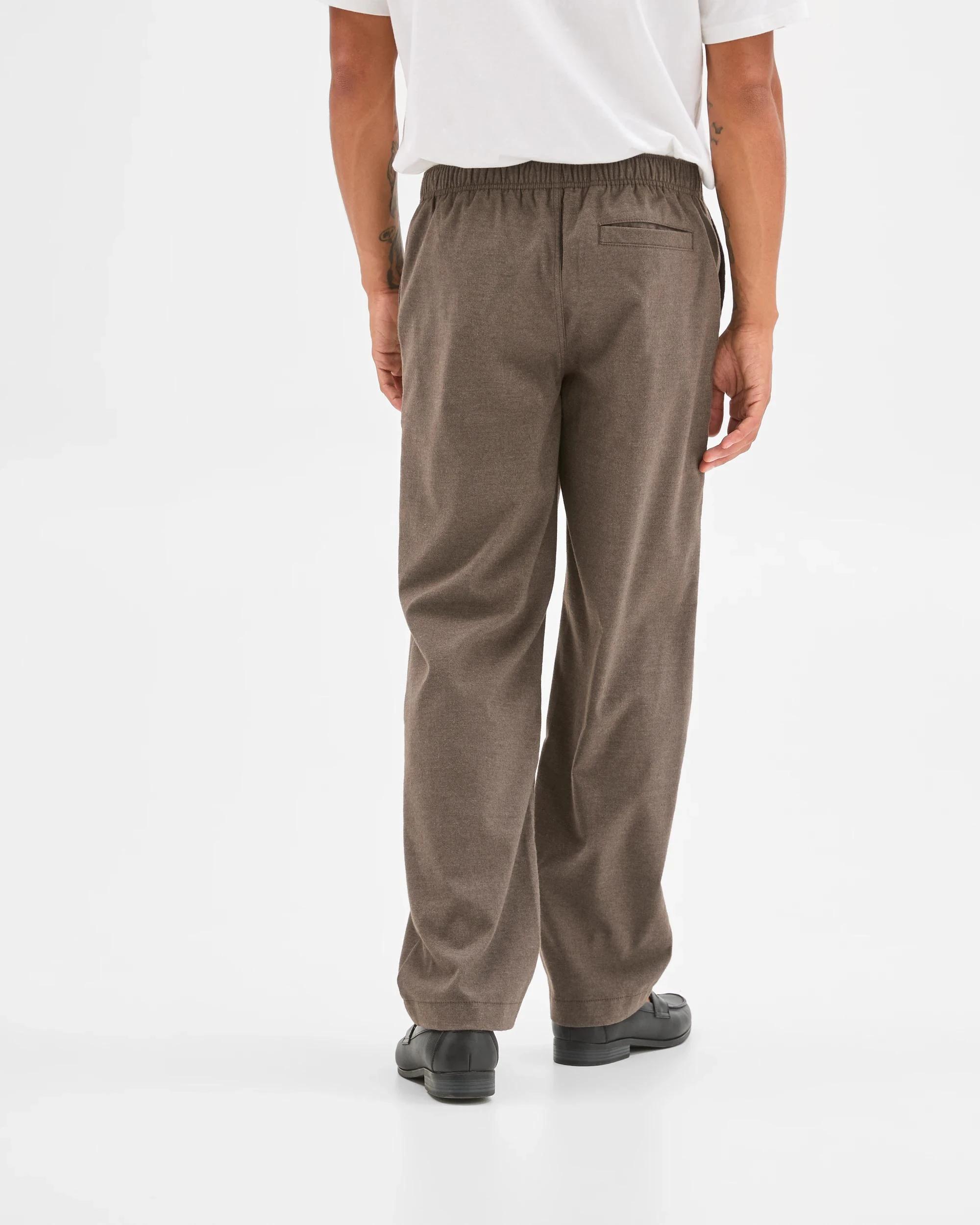 6 Target Man Brushed Relaxed Pants CHOCOLATE, 6 of 6