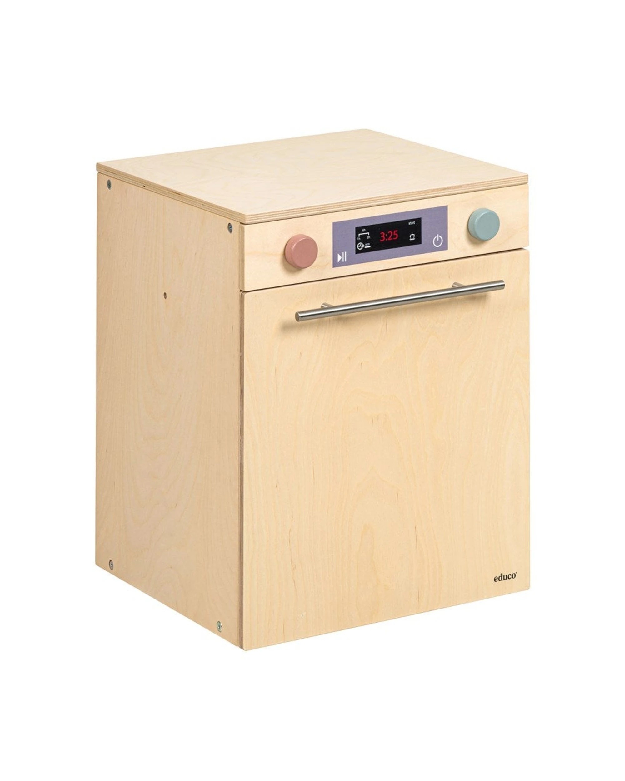 3 Educo Dishwasher Adjustable Height Pretend Kitchen Play - Natural, 3 of 6
