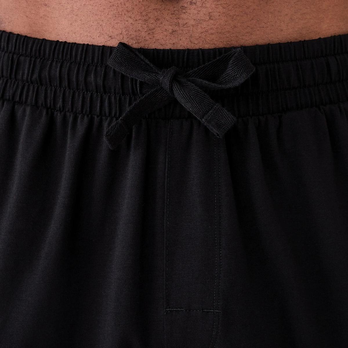4 Cotton Elastane Shorts BLACK, 4 of 6
