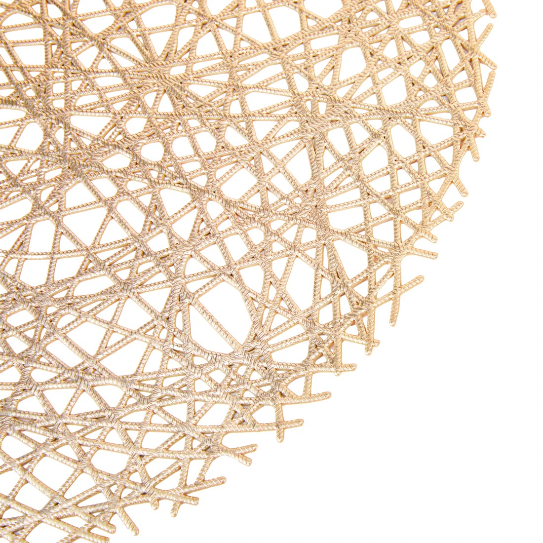 2 Gold Scribble Round Placemat, 2 of 3