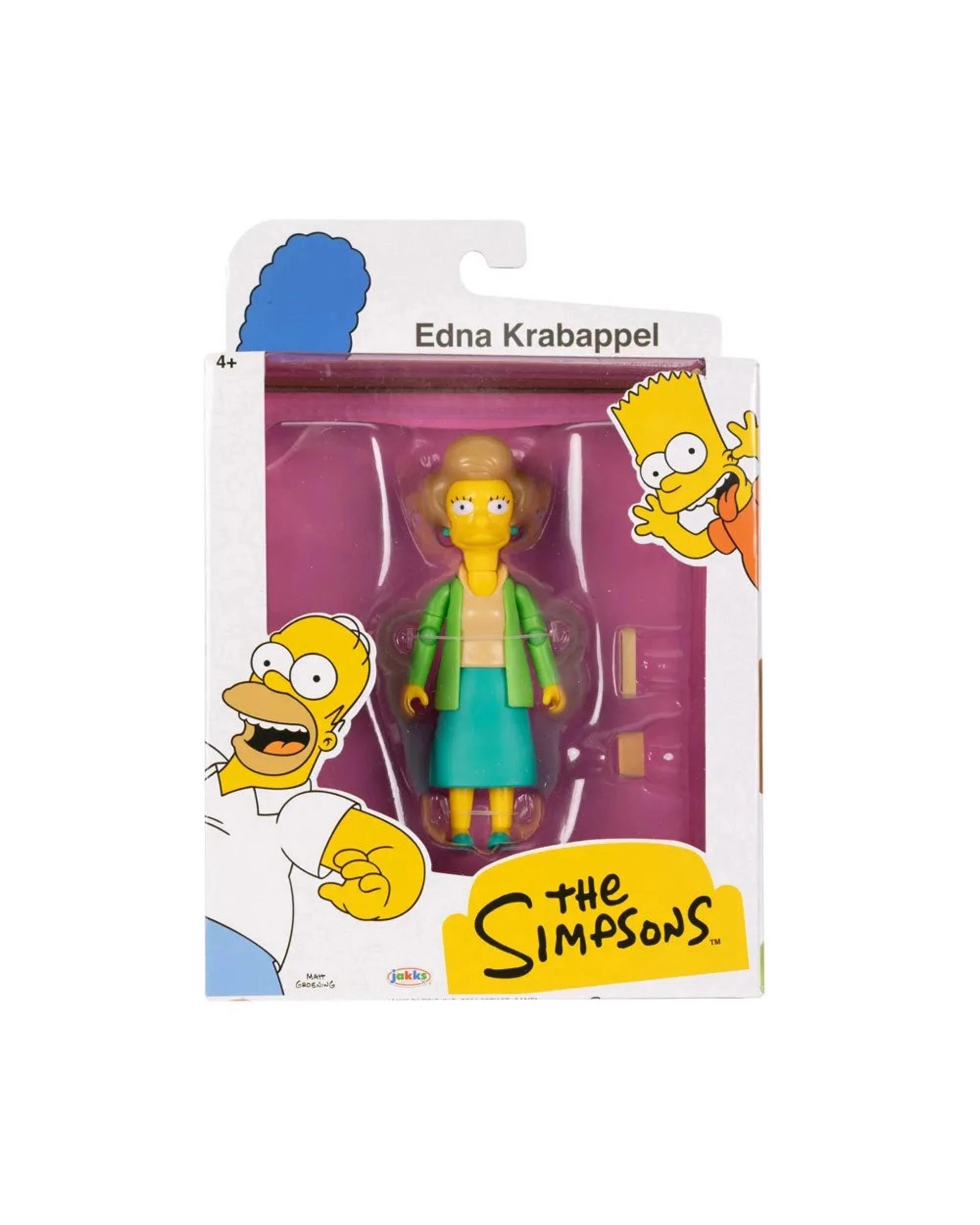 1 The Simpsons Wave 5 Edna Krabappel 5 inch Scale Figure, 1 of 7