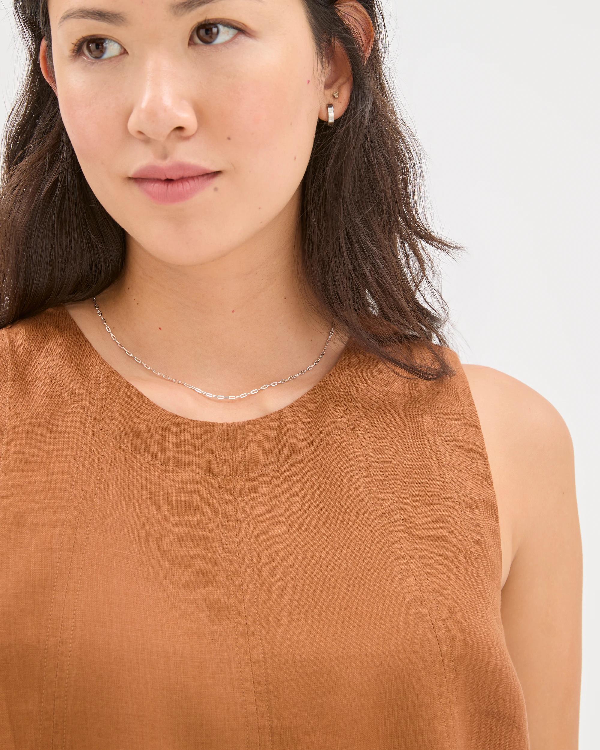 5 Target Woman European Linen Swing Tank Top BUTTERSCOTCH, 5 of 6