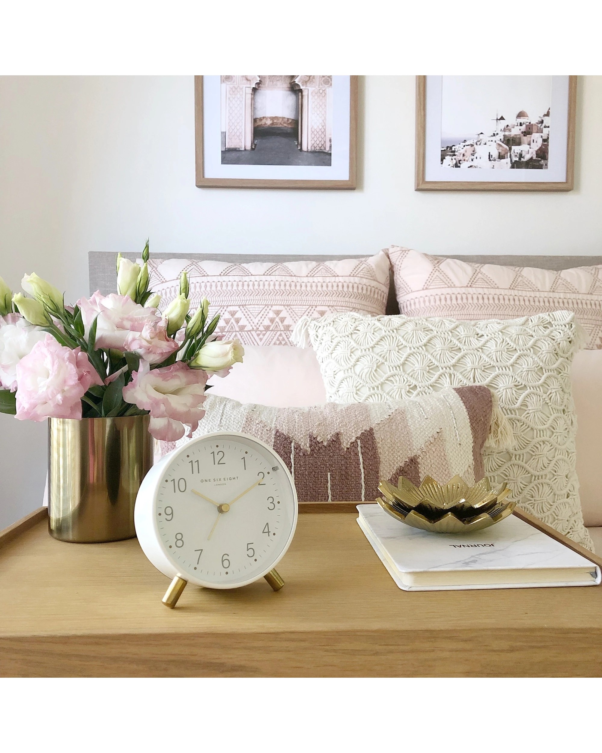 4 One Six Eight London Maisie Silent Alarm Clock - Sage Green - Green, 4 of 4