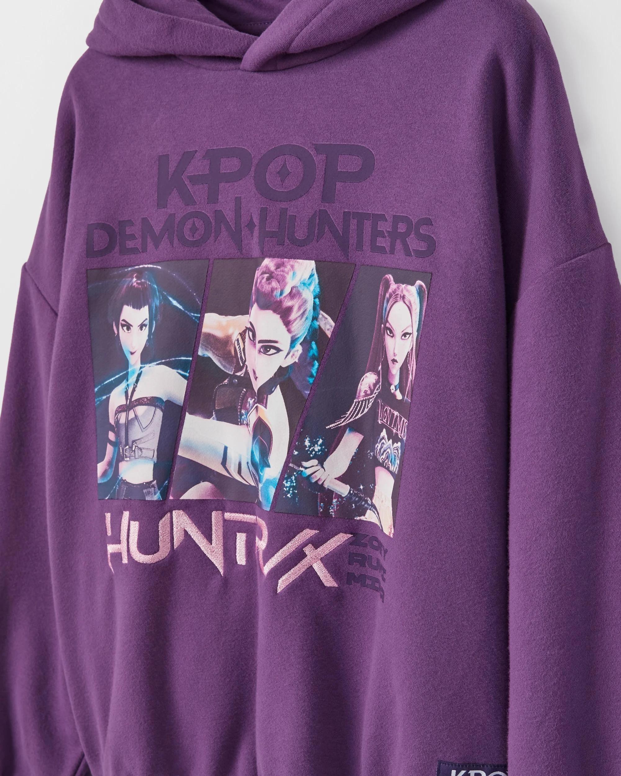 7 KPop Demon Hunters Huntrix Hoodie PURPLE, 7 of 7