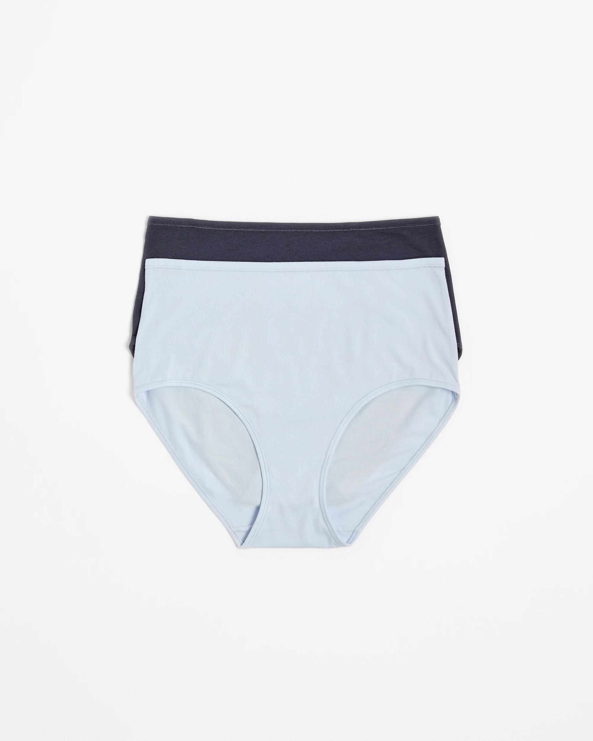 1 Target Woman 2 Pack Super Soft Full Briefs WINTER BLUE/FOREVER BLUE, 1 of 4