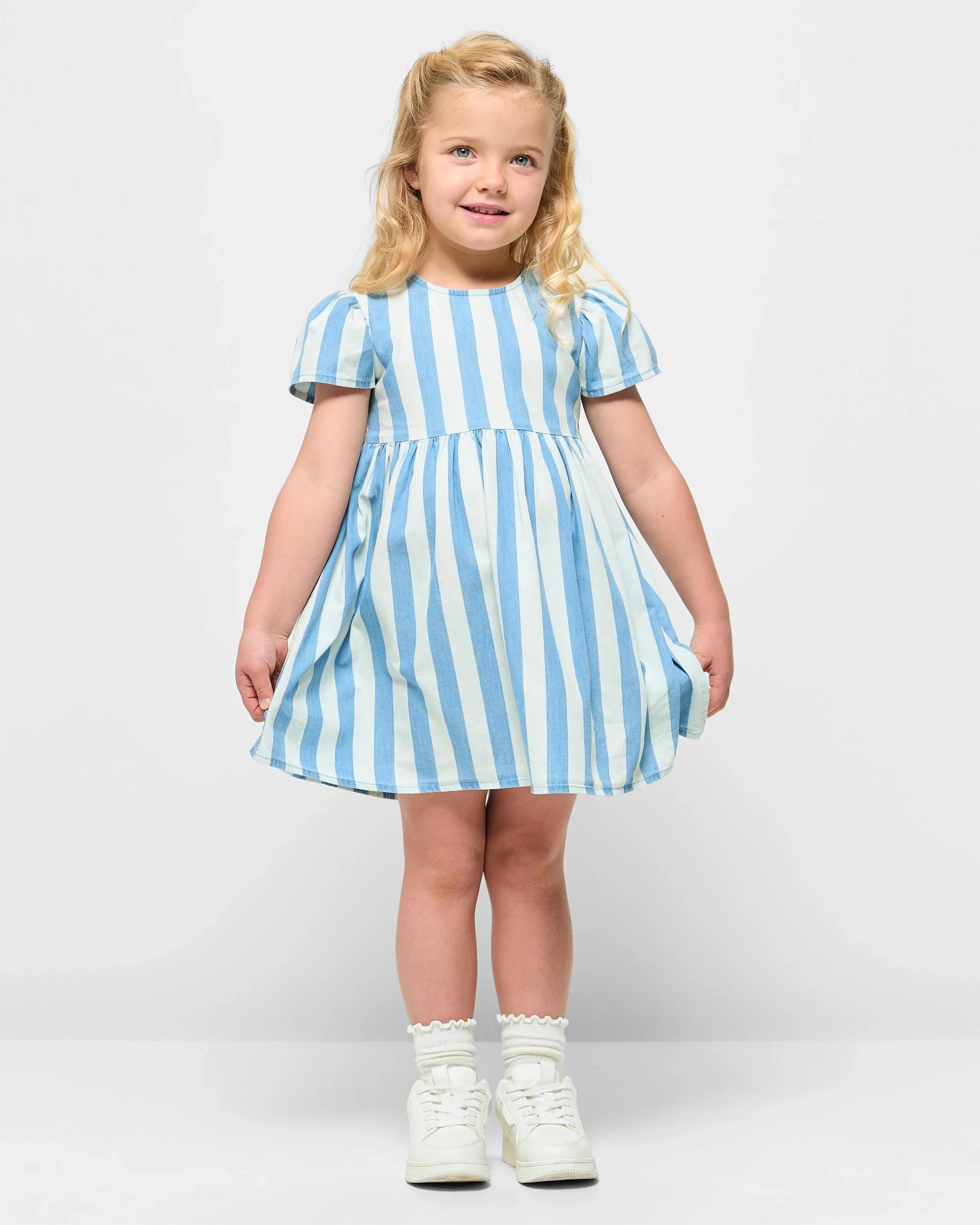 2 Target Kids Australian Cotton Stripe Dress BLUE / STRIPE, 2 of 5