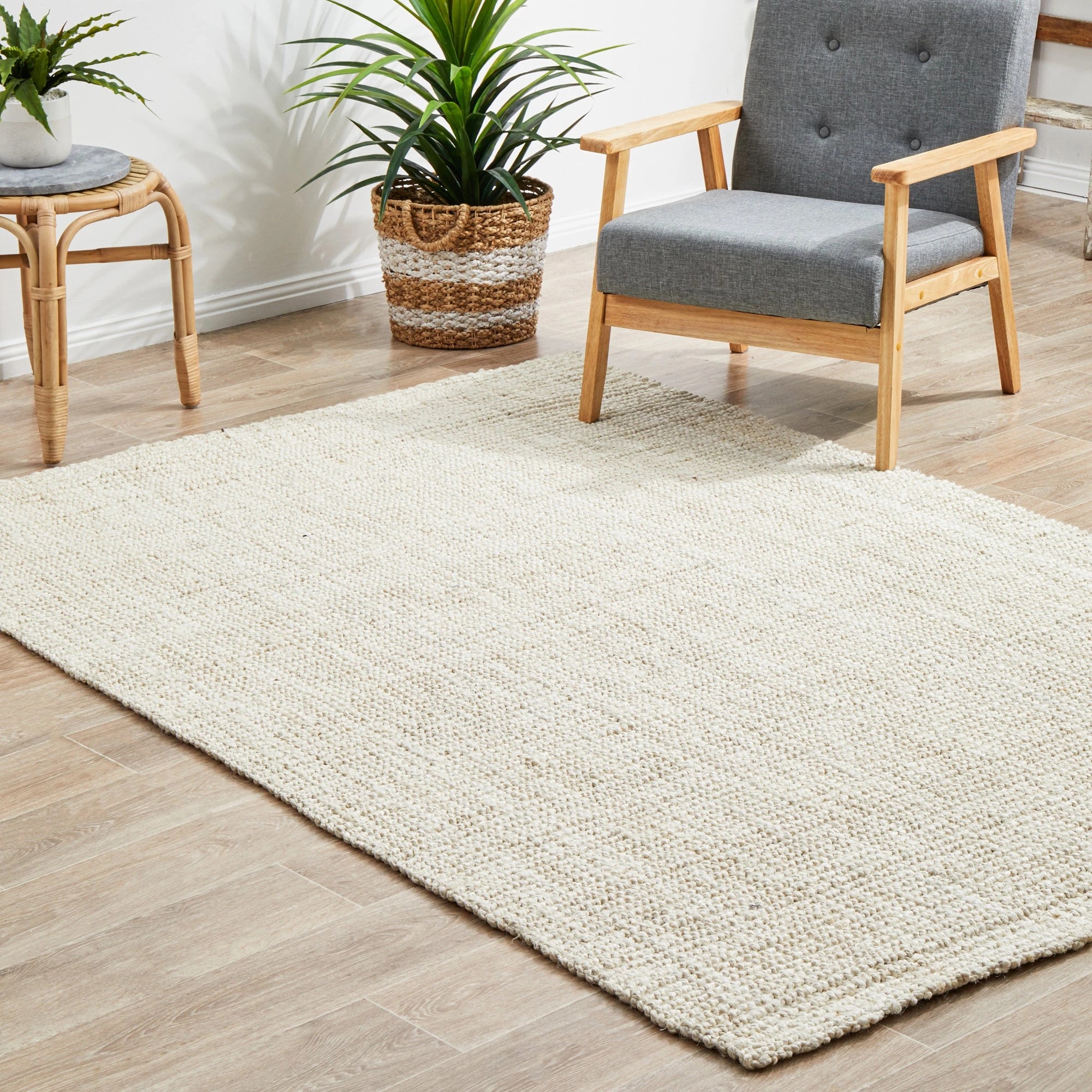 3 Common Ground Rugs Solace 60 220x150cm - White, 3 of 8
