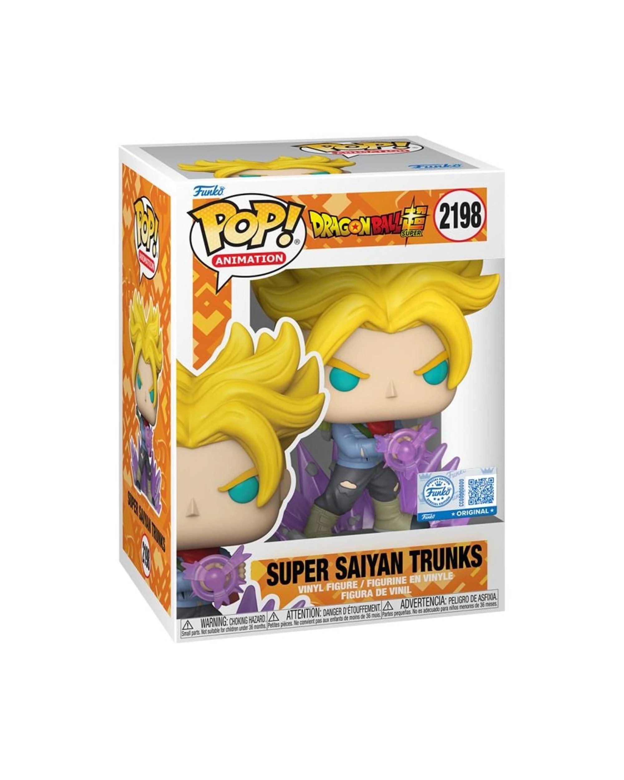 3 Dragon Ball Super Super Saiyan Trunks Funko POP! Vinyl, 3 of 5