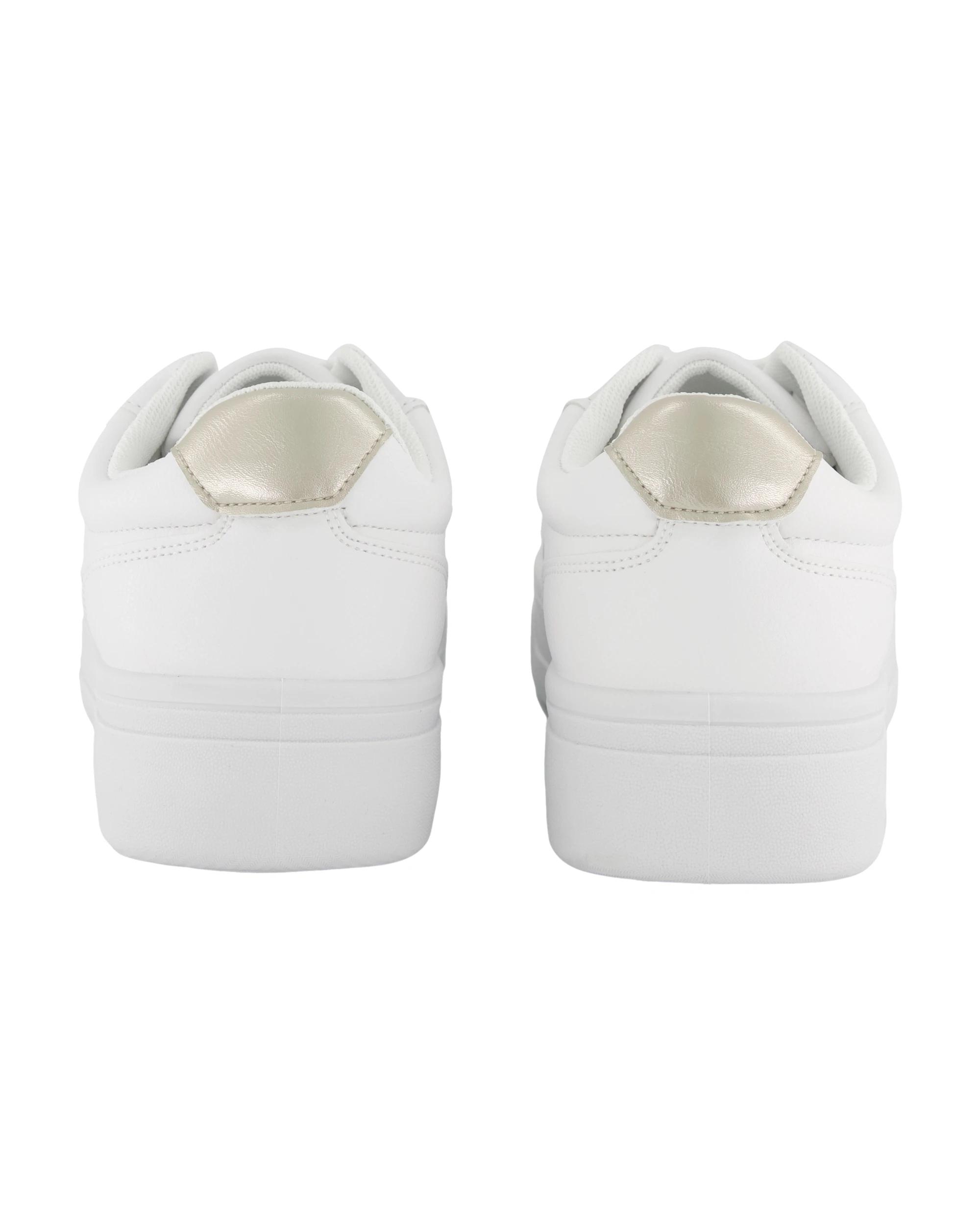 5 PU Lace-Up Sneakers White, 5 of 5