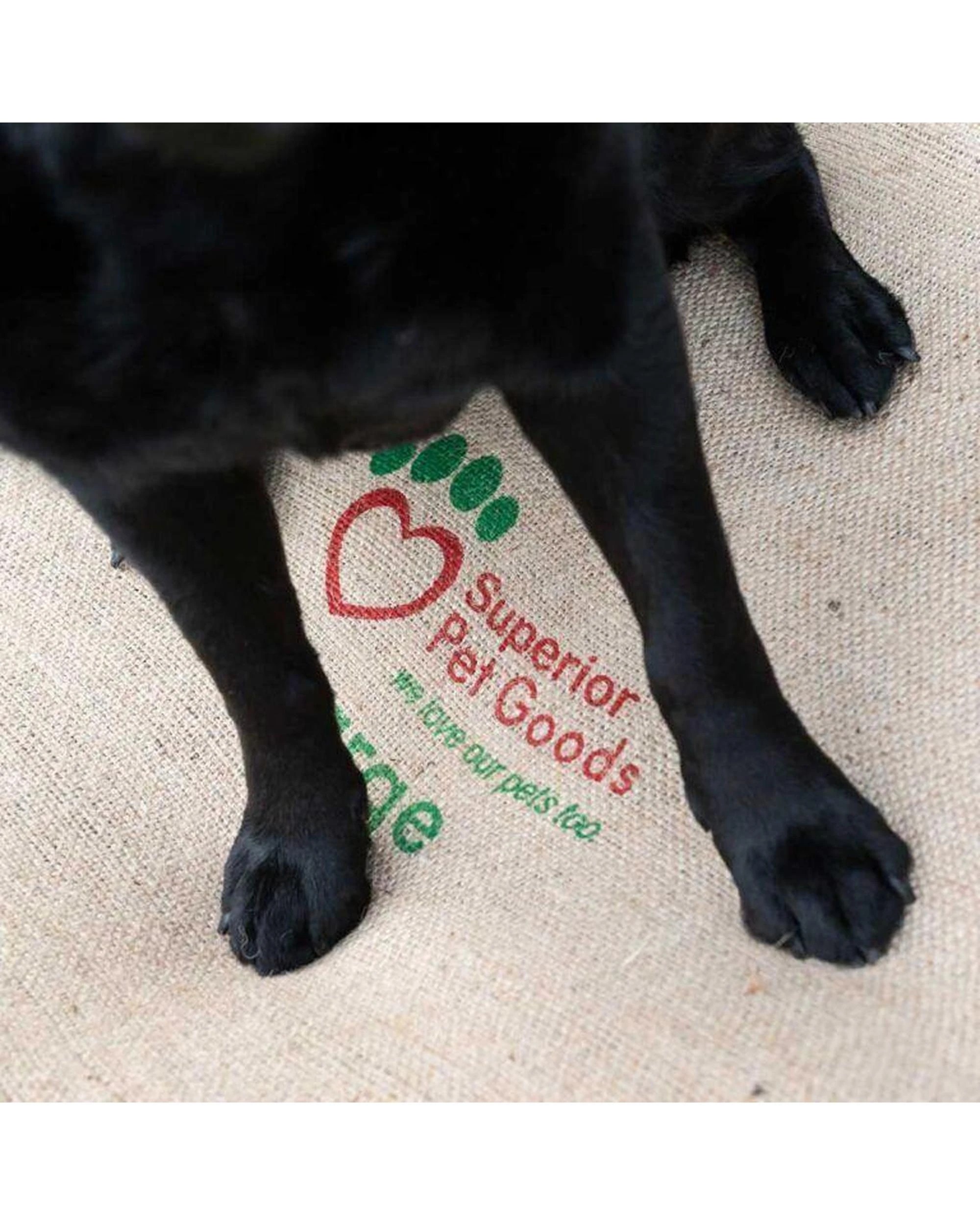 3 Superior Pet Goods Large 112x69cm Jute Fitted Sheet Hessian Cover Dog Bed Frame Easy Fit Hooks - Natural, 3 of 3