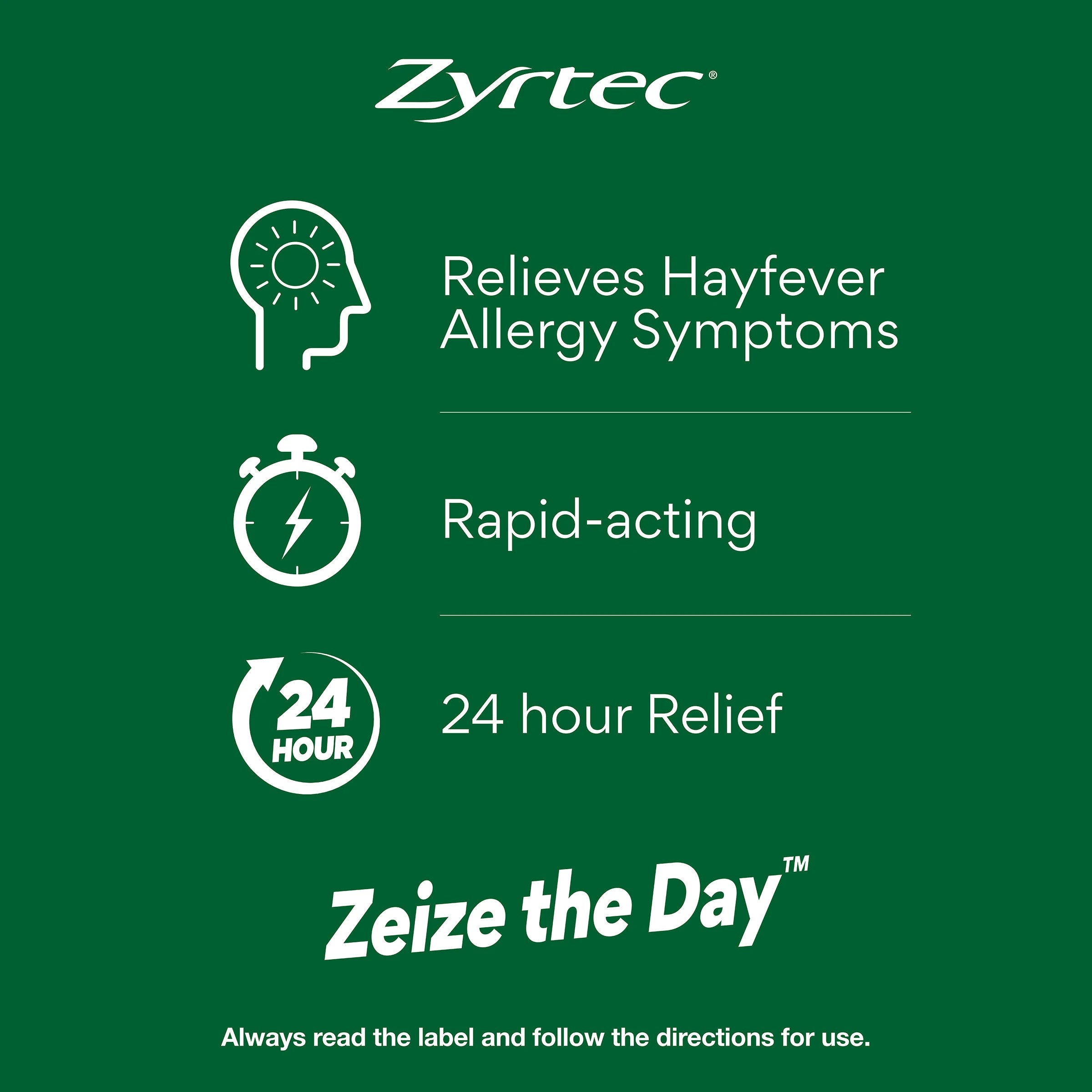 5 10 Pack Zyrtec Rapid Acting Hayfever Allergy Relief Antihistamine Liquid Capsules, 5 of 10