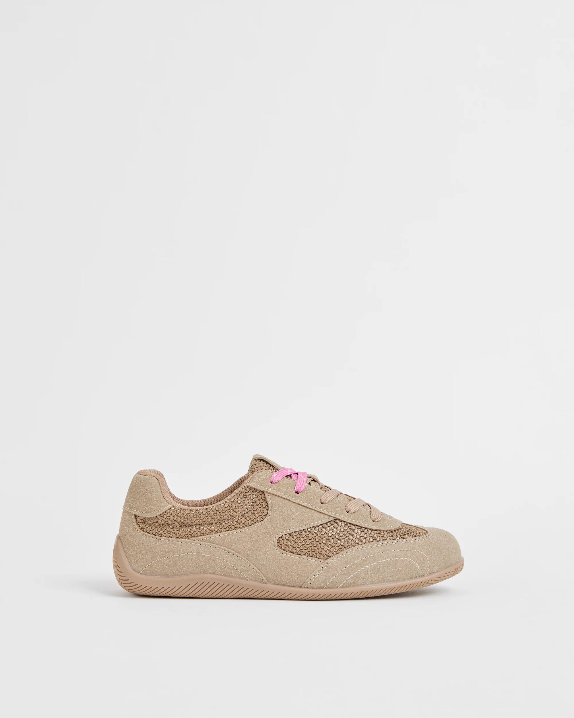 1 Target Youth Low Profile Retro Sneaker TAUPE, 1 of 3