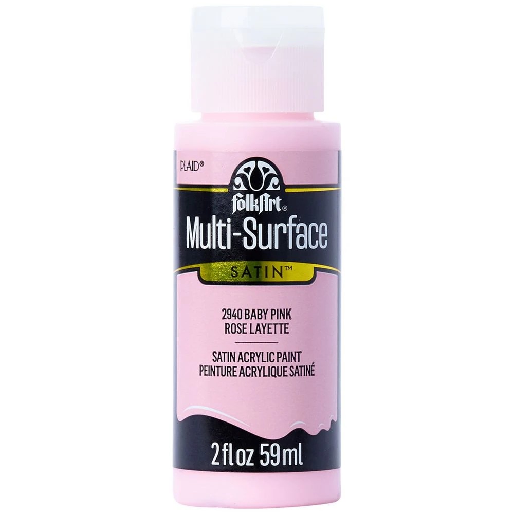 1 Folk Art Multi Surface Paint 59mL Baby Pink, 1 of 2