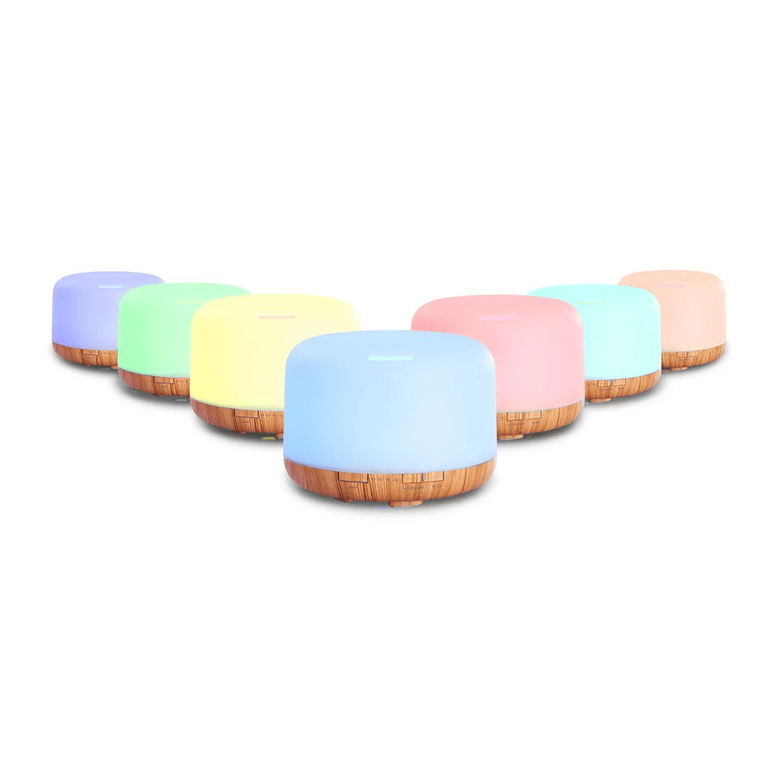 1 Devanti Aroma Diffuser Aromatherapy Humidifier 500ml - Multi, 1 of 2