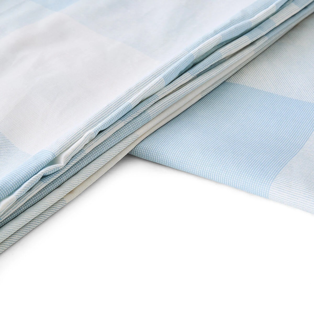 7 Blake Cotton Rich Reversible Quilt Cover Set - King Bed, Blue, 7 of 7